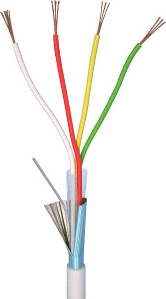 4 Core Alarm Cable 4 x 0.22mm 100m Roll - High Quality Security Wire for Burglar Alarms, CCTV Systems & Home Security Installation