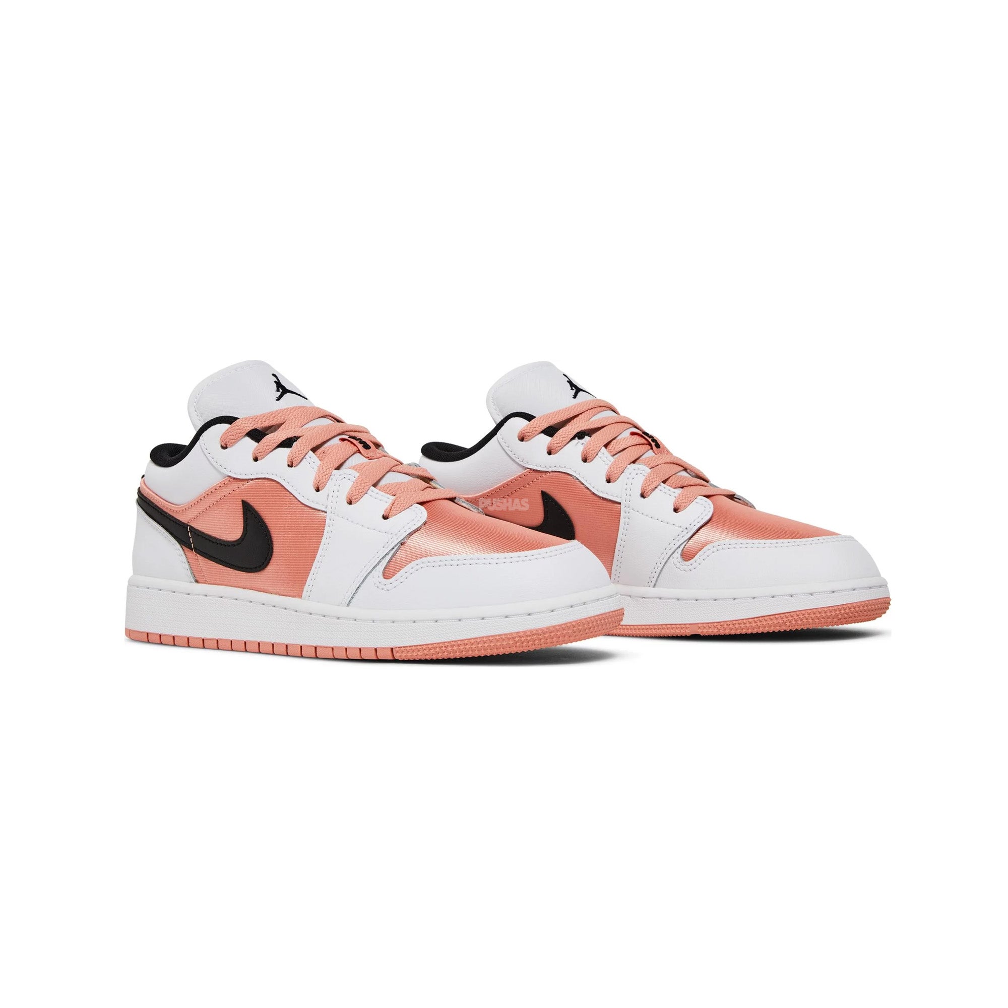 Air Jordan 1 Low 'White Light Madder Root' GS Sneakers for Girls (2022) - Casual Wear, School, Basketball & Street Fashion