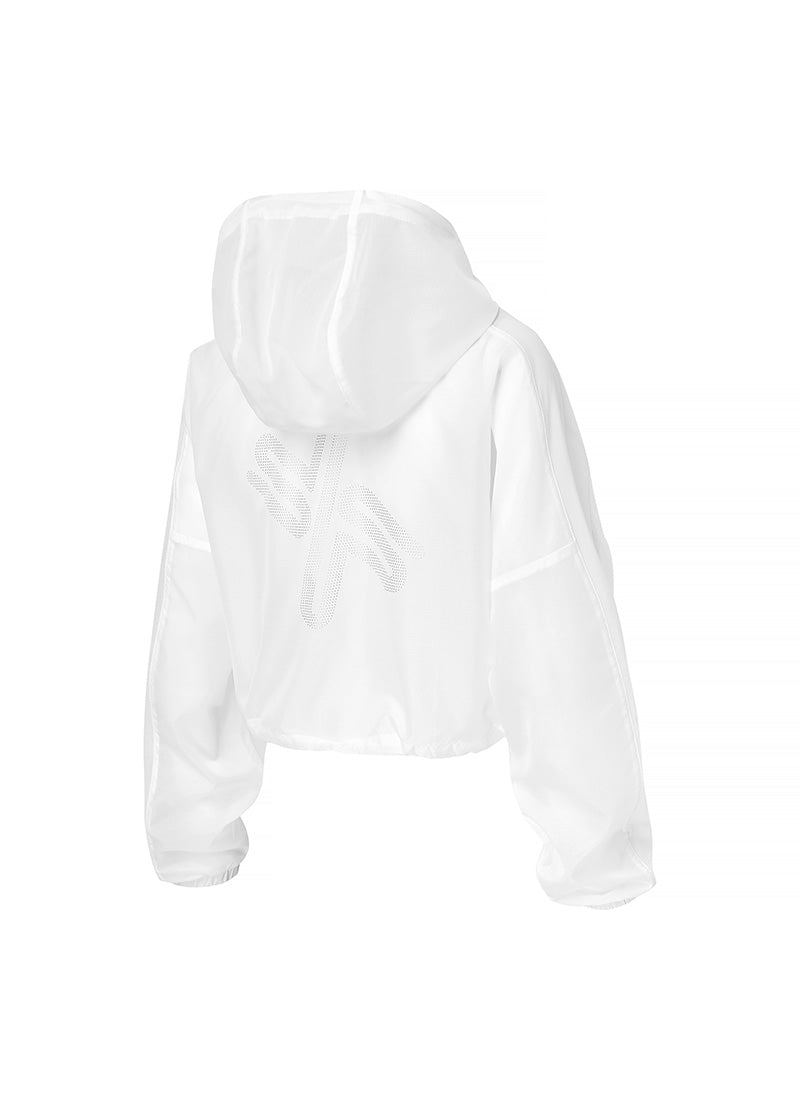 Lightweight RX Airy Mesh Crop Anorak Jacket - Breathable Windbreaker for Women | Perfect for Hiking, Running & Outdoor Activities