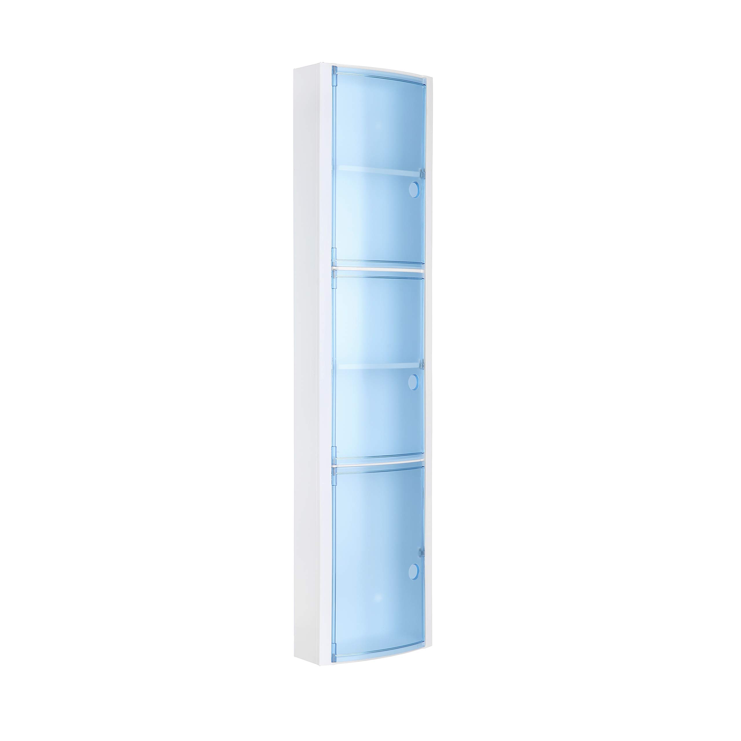 Vertical Storage Cabinet - Durable Polypropylene Organizer in Blue - Perfect for Home, Office & Garage Organization
