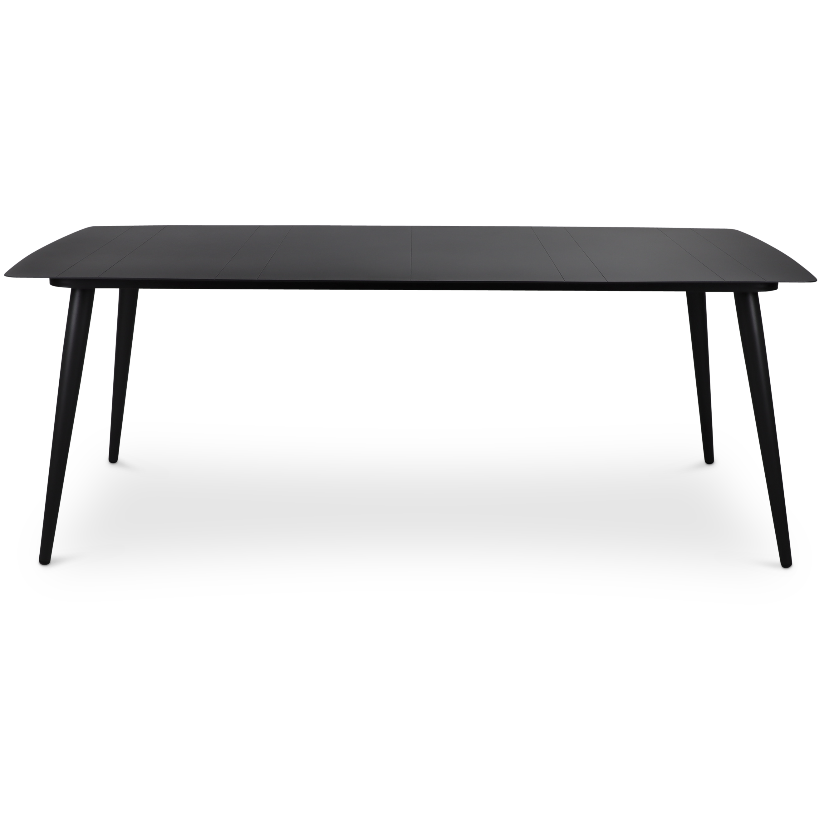 Amalfi Rectangle 7-Piece Outdoor Dining Set in Gunmetal with UV-Resistant Plastic Chairs (PP) - Perfect for Patio, Garden, and Backyard Entertaining