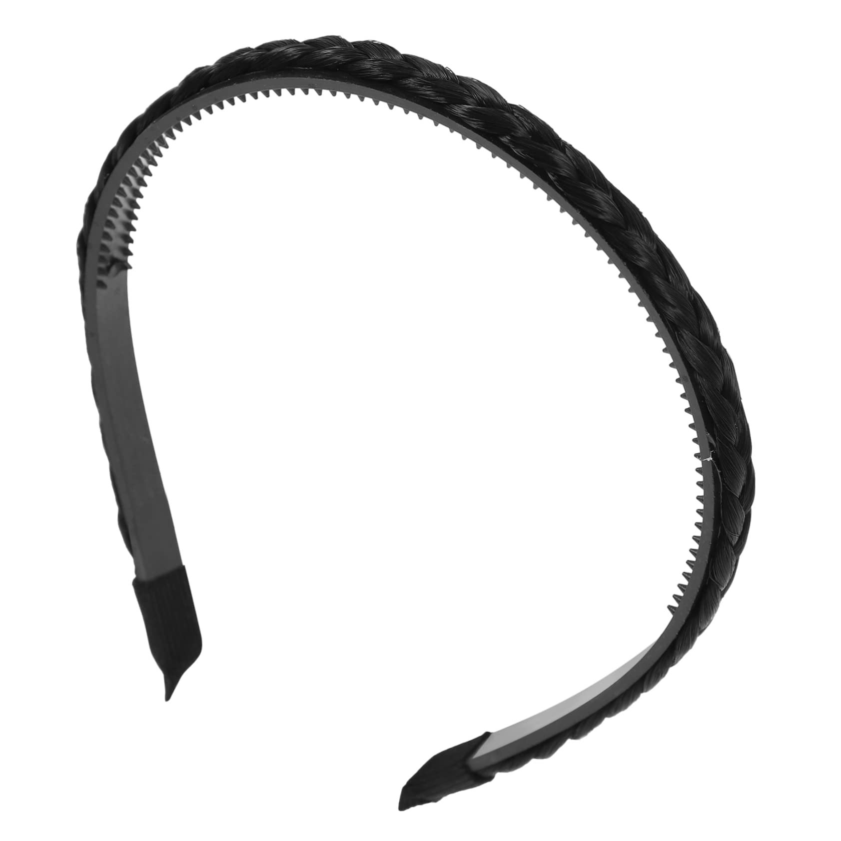 Chunky Braided Headbands for Women - Synthetic Braided Hair Headband with Teeth - Fashionable Japanese & Korean Style Hair Accessories - Perfect for Daily Wear, Parties, and Cosplay