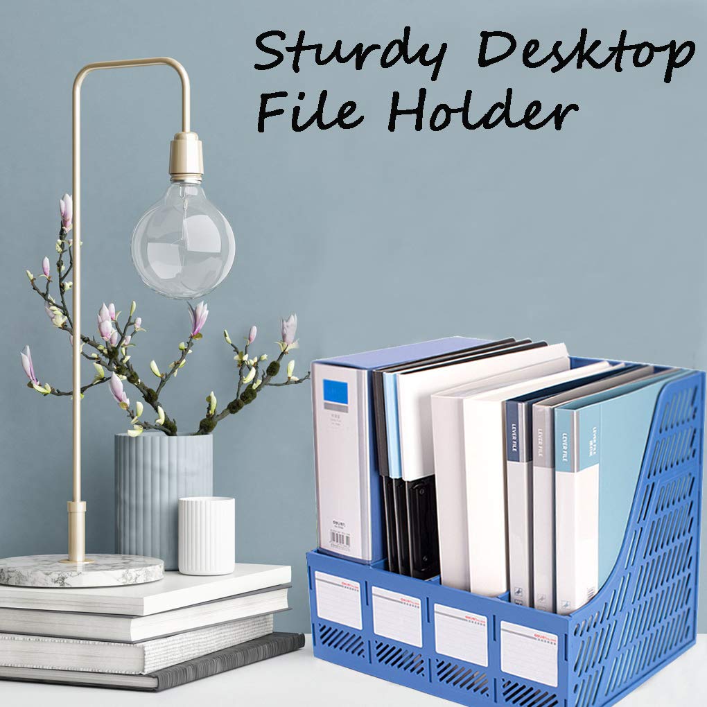 Lemical A4 Office Organizer - Letter Size File Folder Organizer with Desktop File Rack Box, Magazine Dividers & Document Storage - Perfect for Home Office, School Supplies & Office Organization
