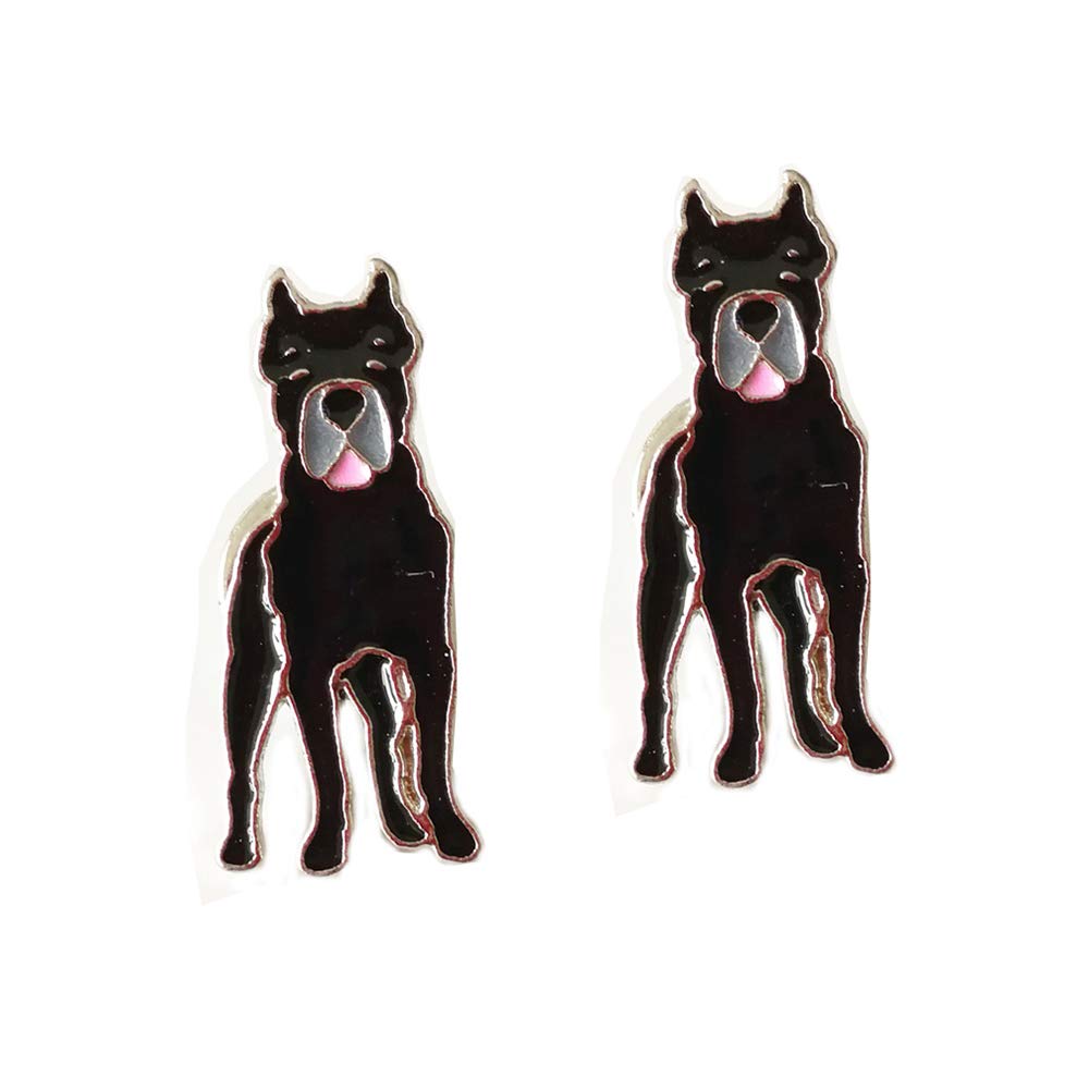 Stylish Pet Brooch - 2PCS Lovely Dog ID Tag Brooch Pins, Metal Corsage Jewelry Badge for Dogs | Perfect Holiday, Christmas & Birthday Gift (Black Castro Do) | Great for Pet Accessories, Outfit Decor & Special Occasions