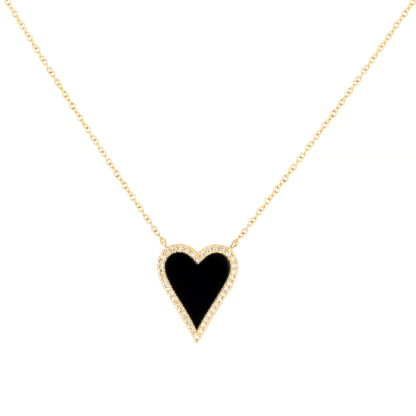 Trendy Gold Plated Heart Paperclip Chain Necklace for Women & Girls - Cute Love Heart Pendant Jewelry, Dainty Birthday Gift for Her | Perfect for Valentine's Day, Anniversary, Mother's Day & Everyday Wear