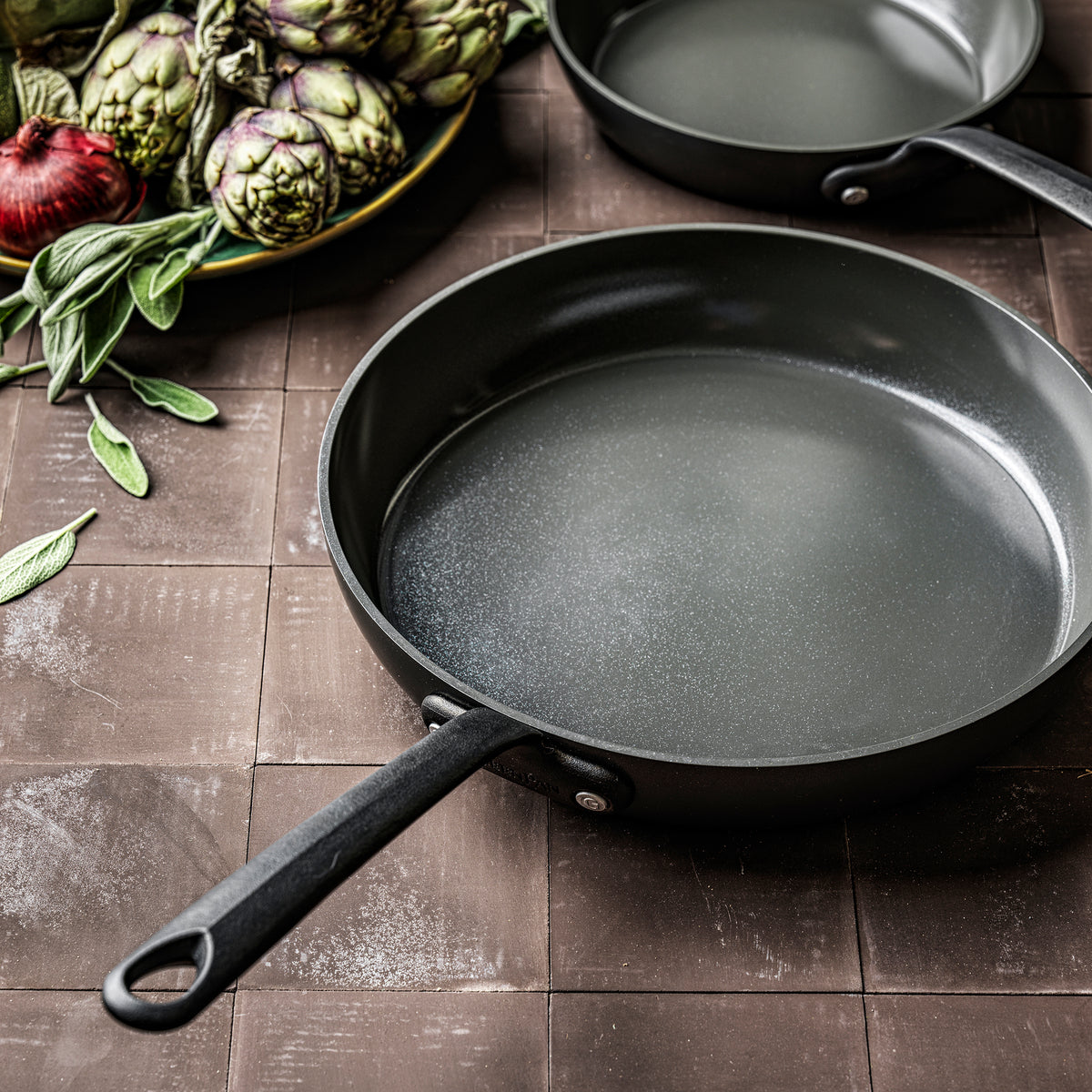 Premium Craft Ceramic Nonstick 12-Inch Fry Pan - Healthy Cooking, Even Heat Distribution - Perfect for Sautéing, Frying & Omelets