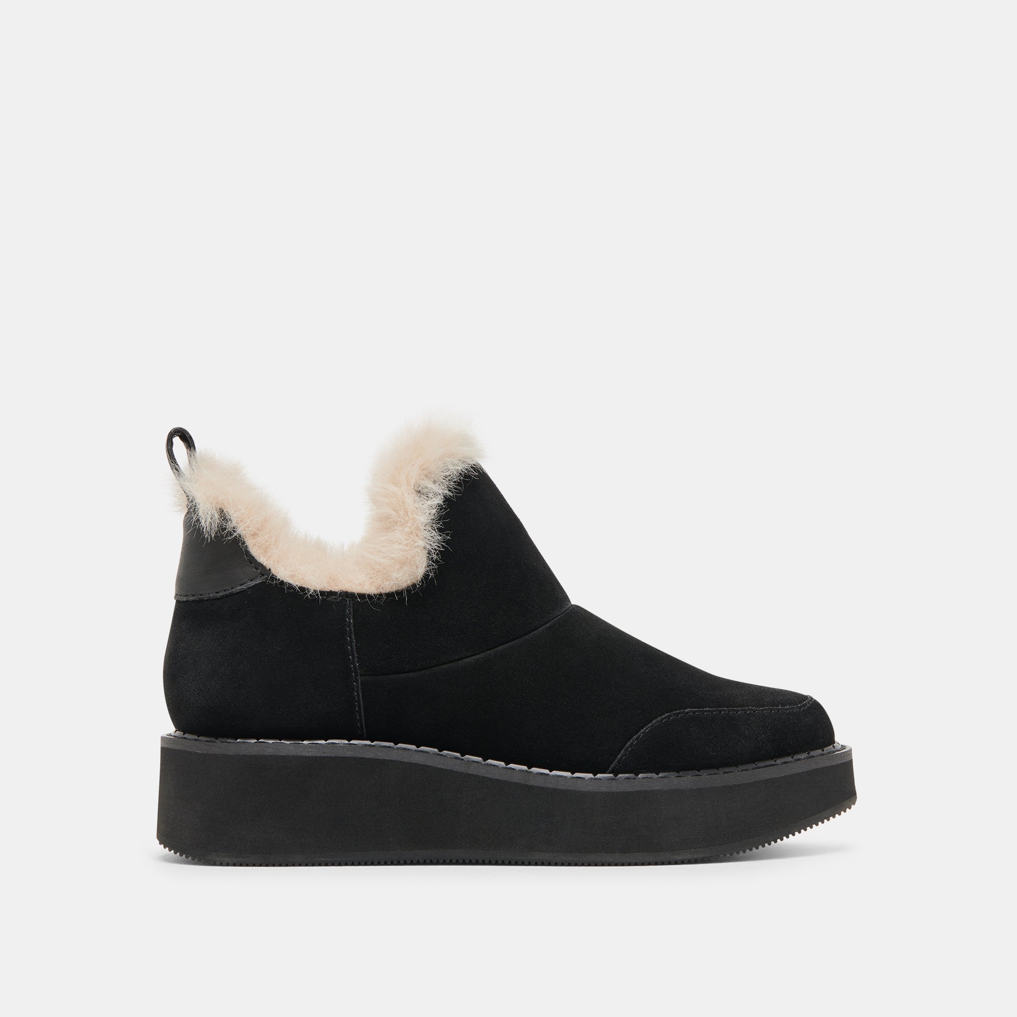 **ARDY Plush H2O Booties - Waterproof Onyx Suede Slippers for Men & Women - Cozy Indoor/Outdoor House Shoes for Winter & Spa**