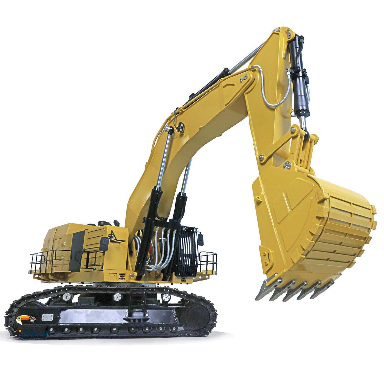 1/14 Scale 63KG 6015B Metal Hydraulic RC Excavator with LCD Display - 360° Rotation, Pre-Assembled Body - Perfect for Construction Simulation & Heavy Duty Play