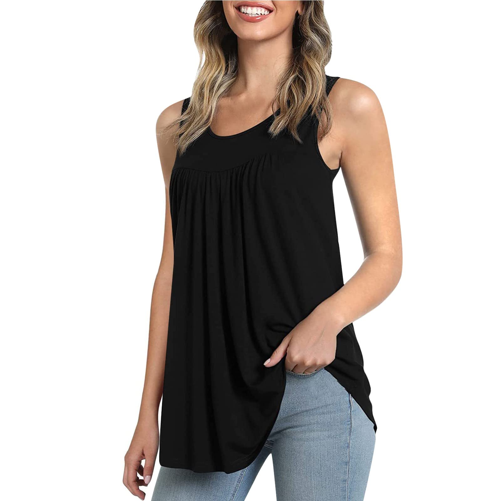 Women's Summer Deep V-Neck Wrap Spaghetti Strap Tank Top - Sleeveless Blouse for Casual Wear, Beach Outfits & Summer Vacation