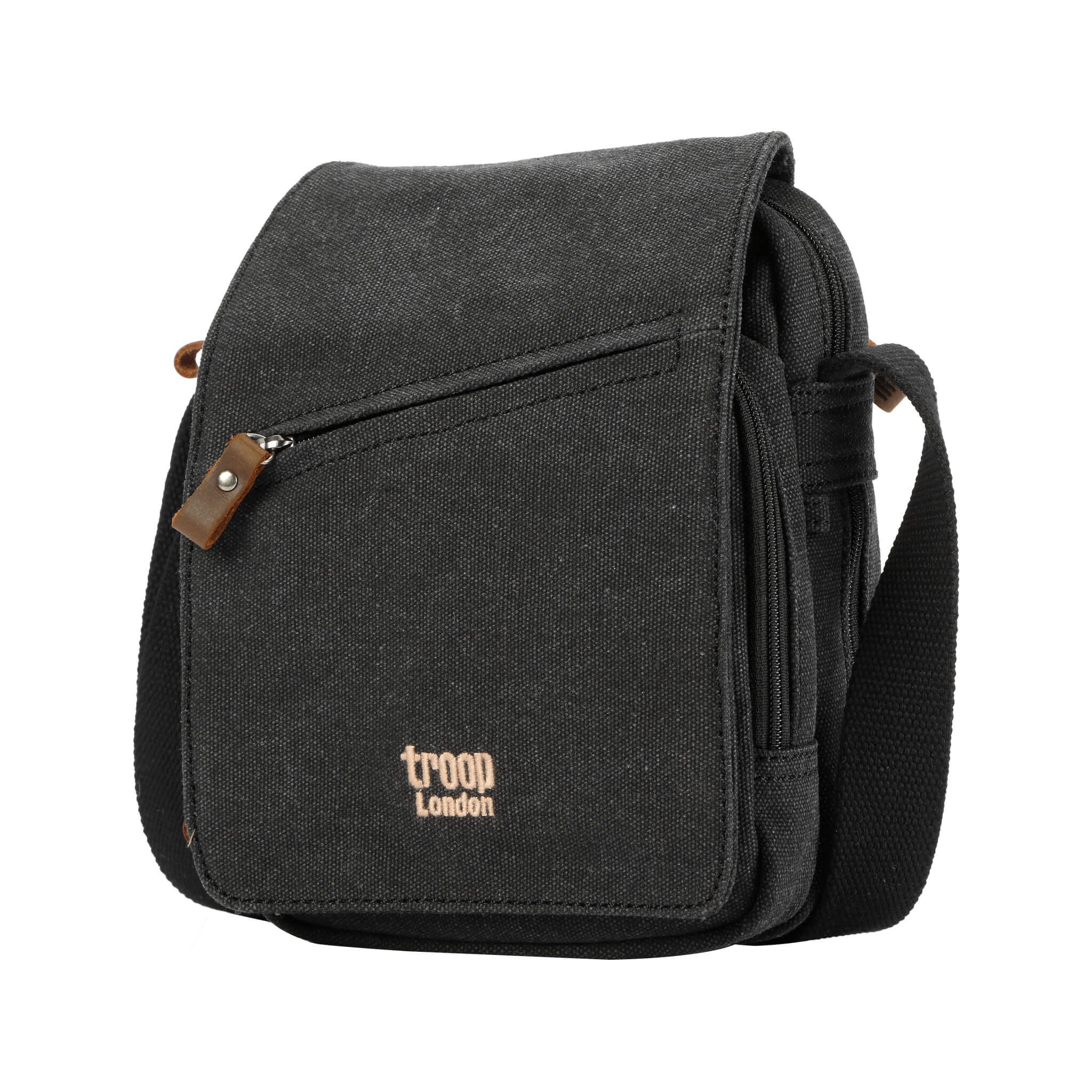 TRP0239 Troop London Classic Canvas Crossbody Bag - Stylish & Durable for Travel, Work & Everyday Use