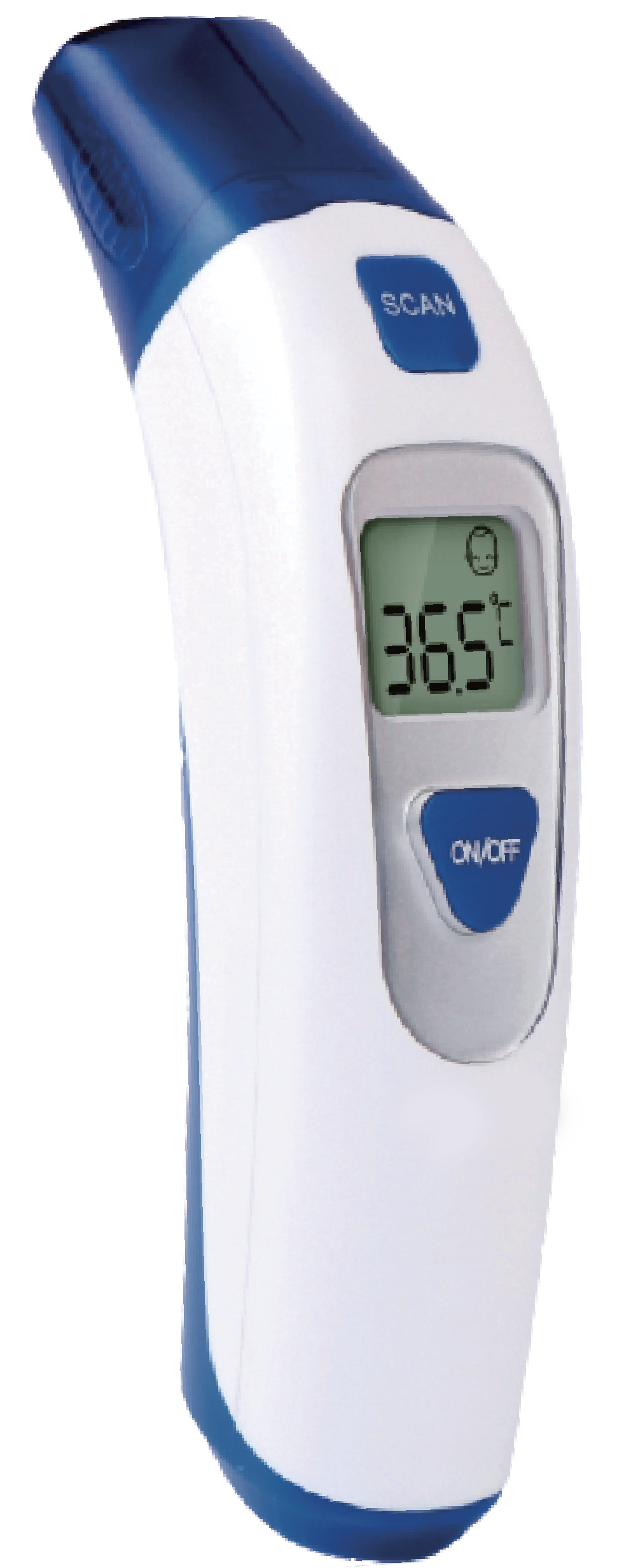 Non-Contact Infrared Thermometer for Adults & Kids - Fast Accurate Digital Ear and Forehead Temperature Gun - Perfect for Home, Clinic, and Travel Use