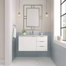 Brenlyn 36-Inch Glossy White Bathroom Vanity with Sink - Perfect for Modern Home & Apartment Bathroom Remodeling