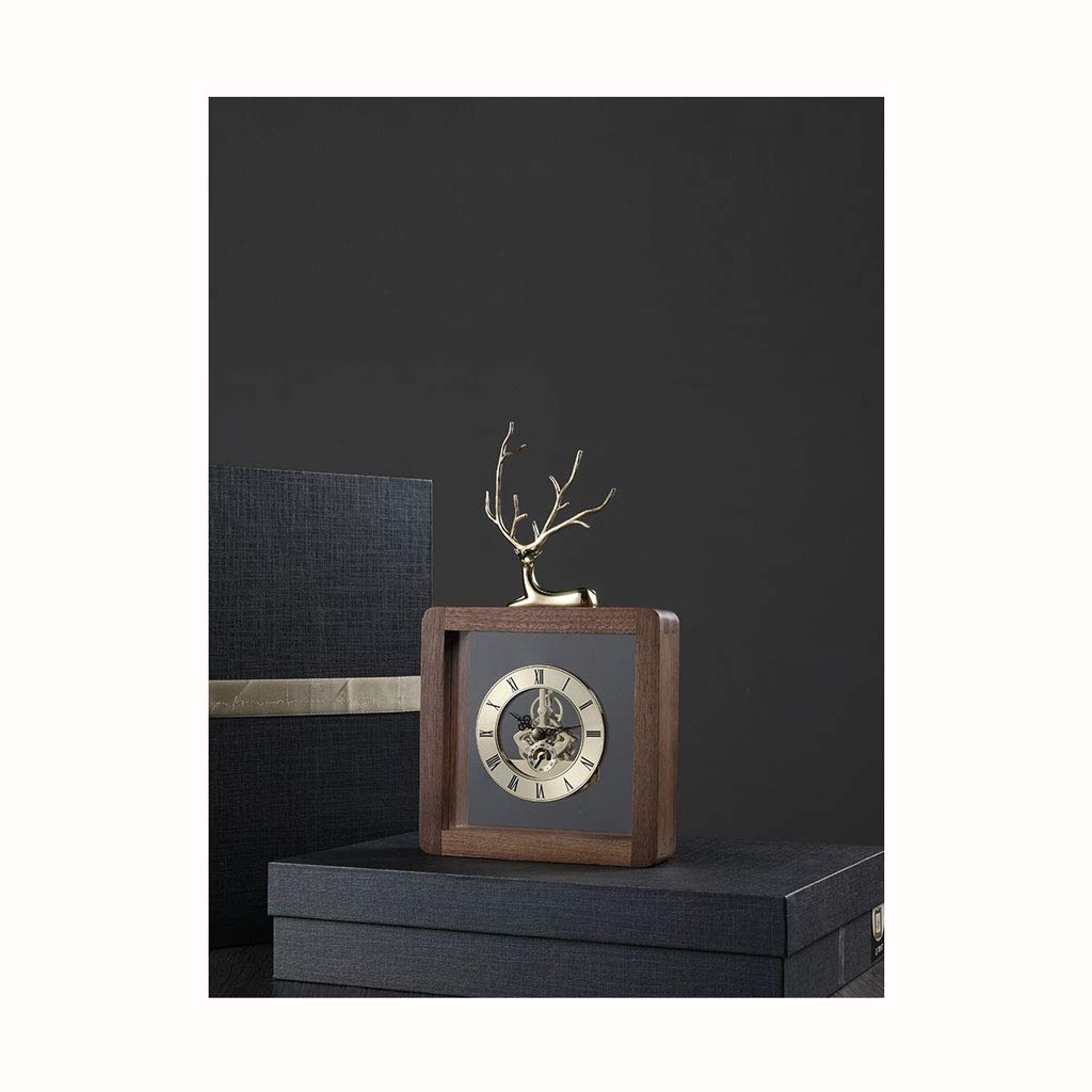 Hong Yi Fei Modern Chinese Creative Desk Clock - Stylish Grandfather Clock for Living Room, Home & Office Decor (Color B) | Perfect for Home, Office, and Gift Giving
