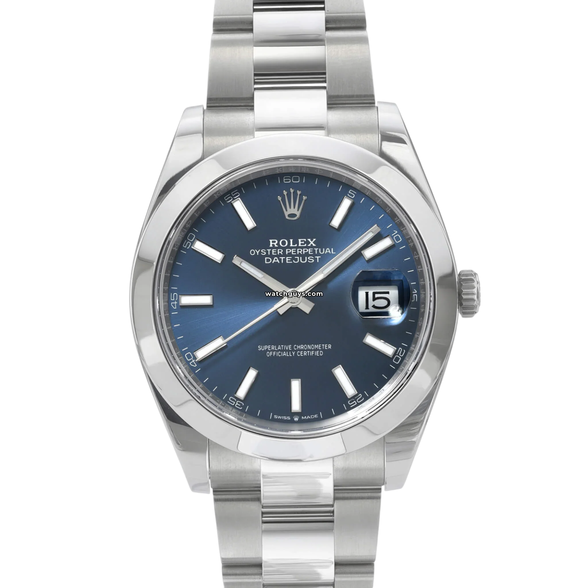 Rolex Datejust 126300 Stainless Steel Watch - Luxury Automatic Men's Timepiece for Business, Wedding & Formal Occasions