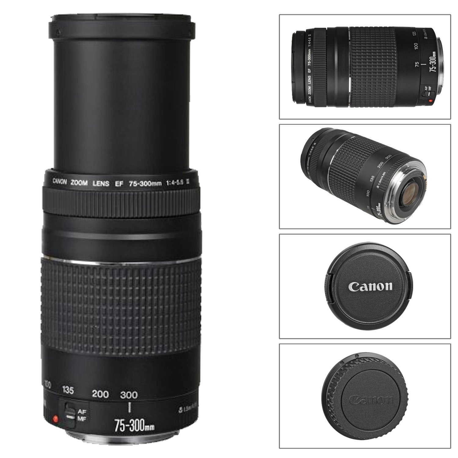Canon EF 75-300mm f/4-5.6 III Telephoto Zoom Lens for DSLR Cameras - USA Version | Perfect for Wildlife, Sports & Travel Photography
