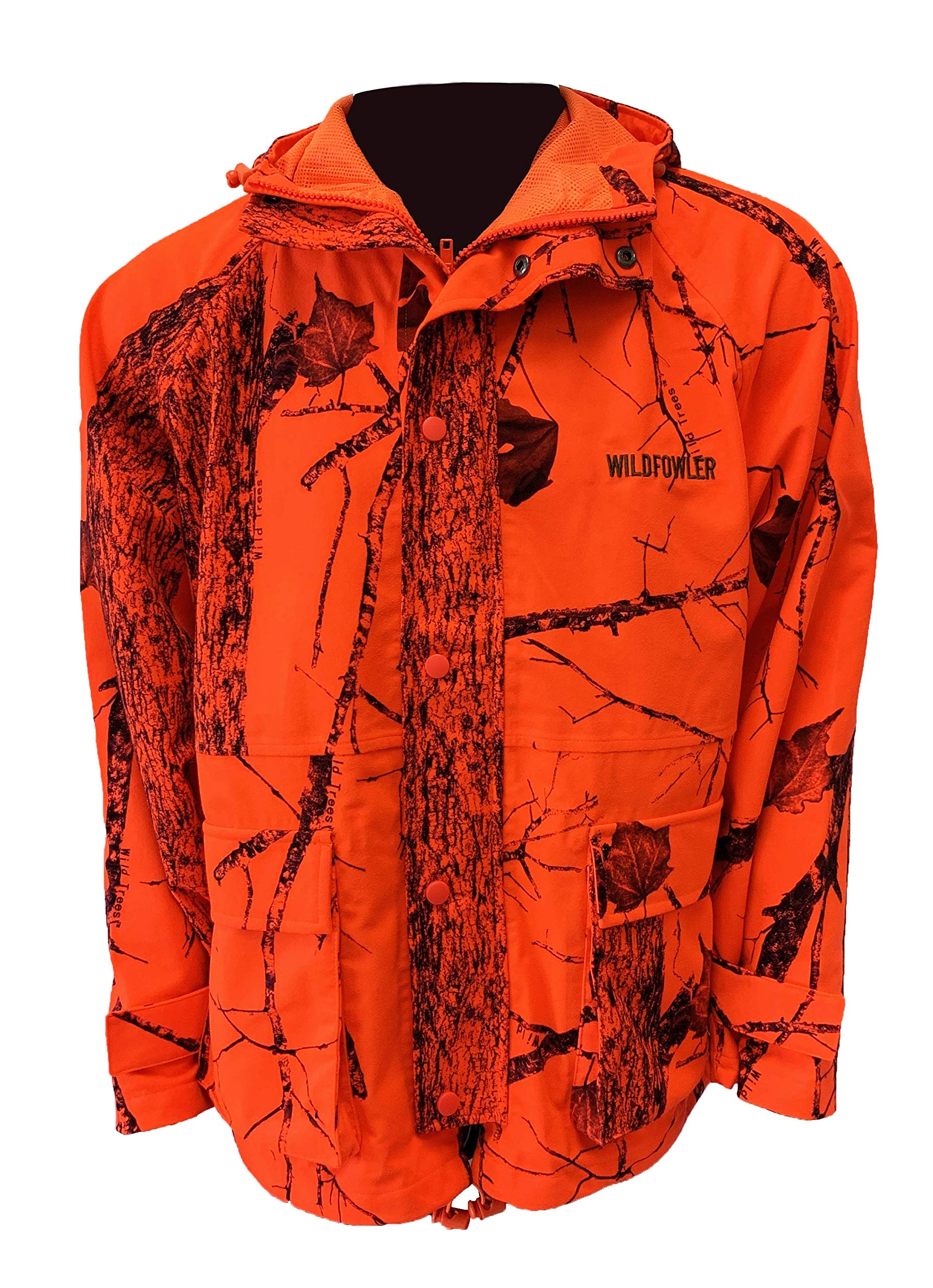 Wildfowler Men's Contoured Fit Hunting Jacket - Waterproof & Windproof Camo Hunting Coat for Outdoor Adventures, Camping, and Hiking