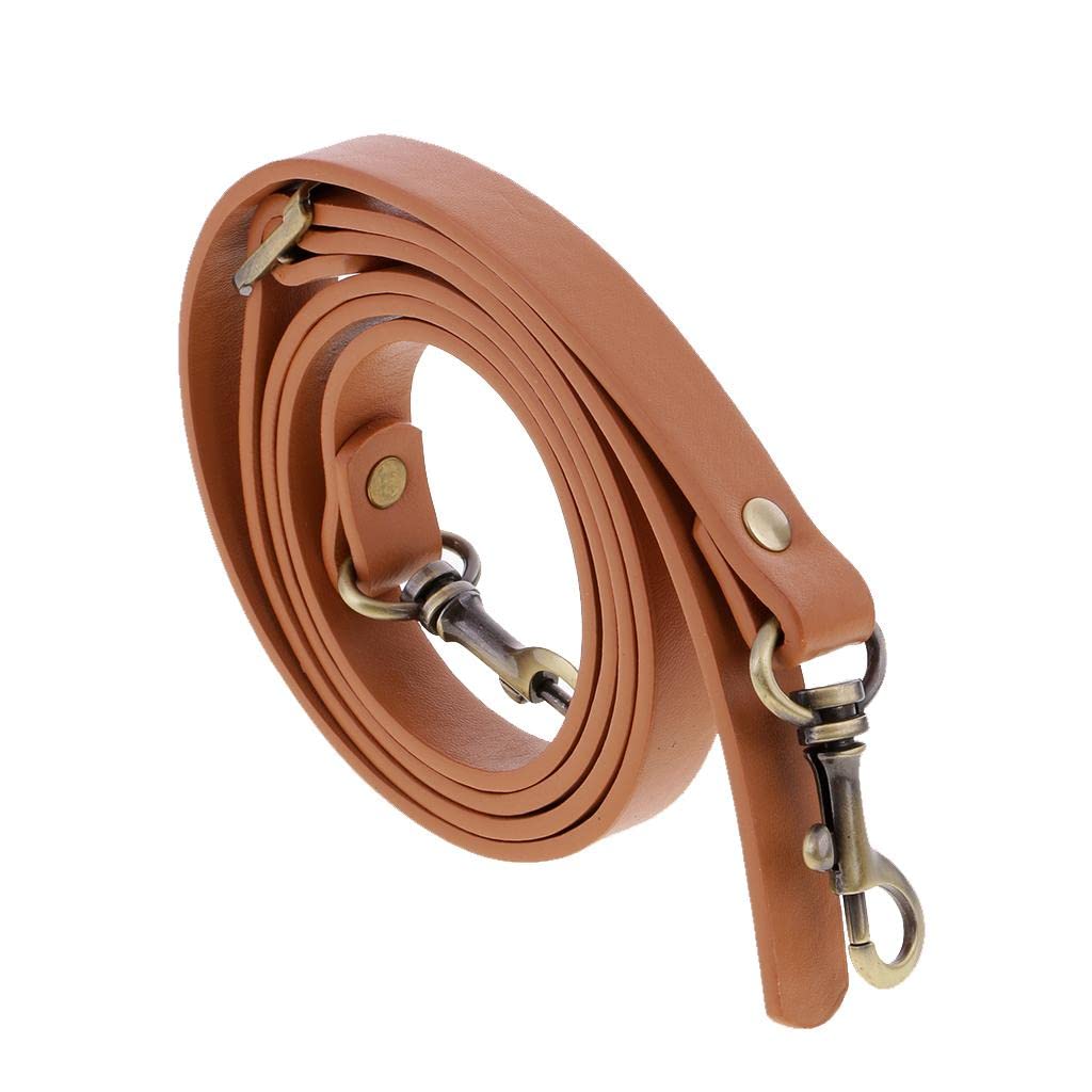 FAKEME Adjustable PU Leather Handbag Strap - Crossbody Shoulder Bag Replacement Handle with Bronze Buckle for DIY Purse Making | Perfect for Women's Fashion Accessories, Everyday Use & Gift Giving