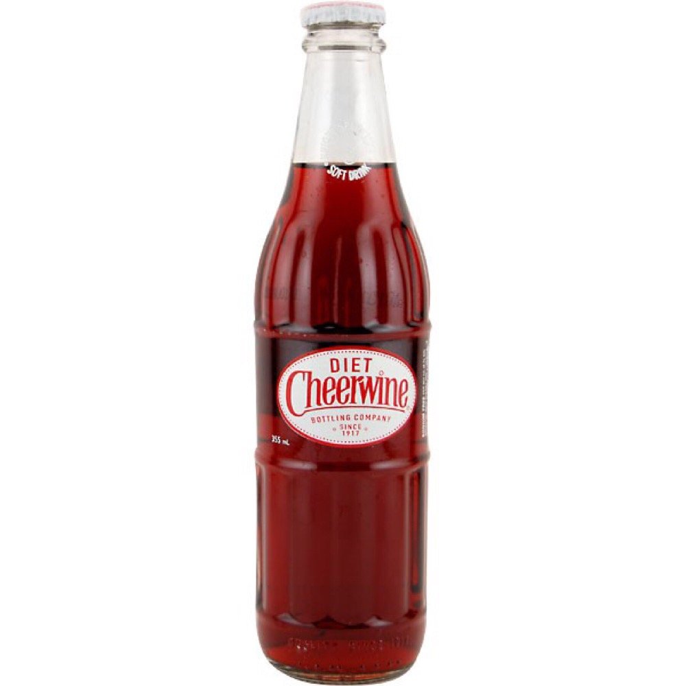 Cheerwine Diet Soda - 12 Pack of 12 oz Glass Bottles | Low-Calorie Cherry Flavored Soft Drink | Perfect for Parties, BBQs & Family Gatherings