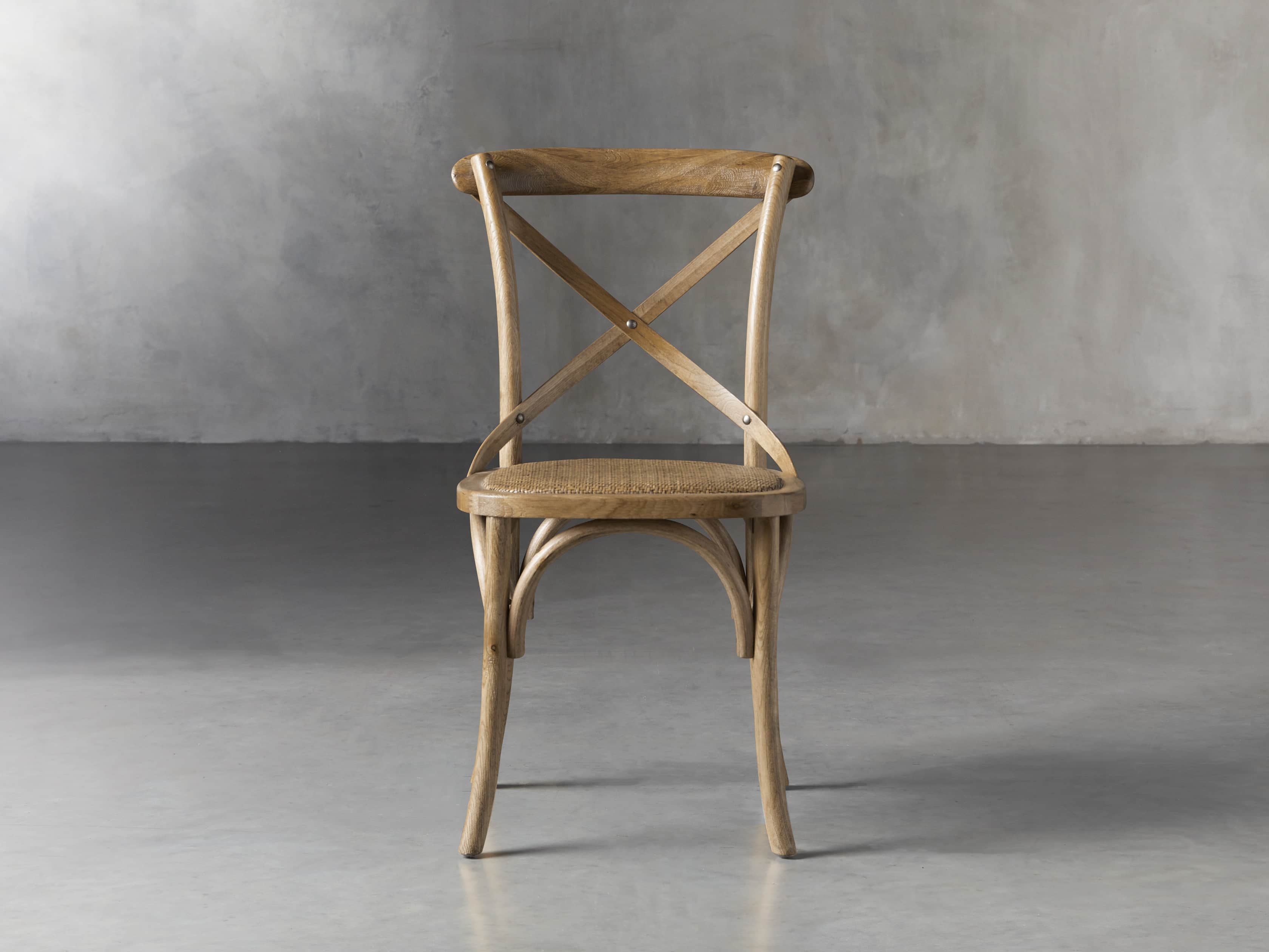 Cadence Dining Chair with Rattan Seat - Modern Woven Rattan Dining Chair for Kitchen, Dining Room & Outdoor Patio - Comfortable & Stylish Seating Solution