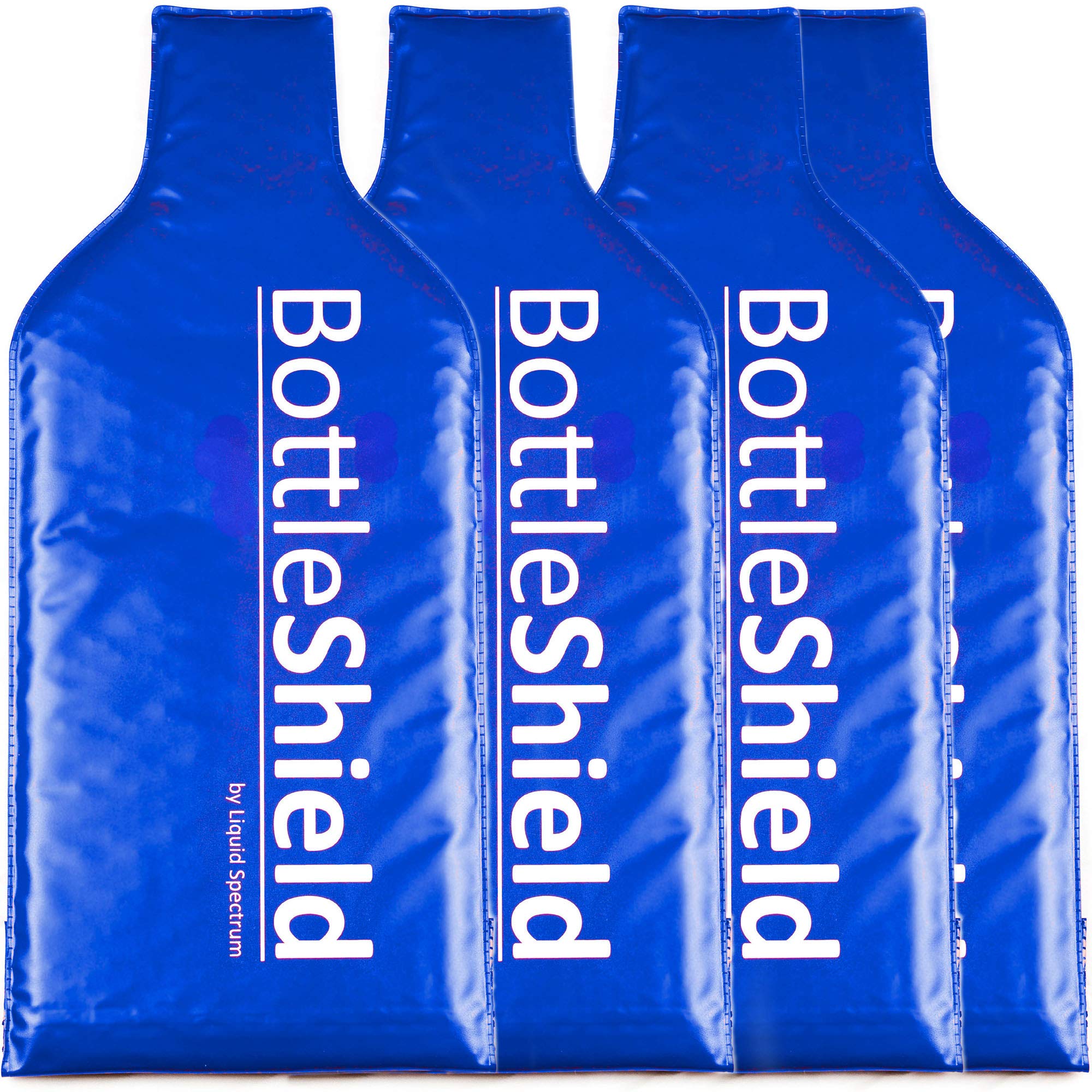 4 Pack Reusable Wine Protector Travel Bags - Bubble Cushioned Unbreakable Bottle Sleeves | Leak Proof Wine Tote Accessories for Airplane, Camping & Gifts | Perfect for Travel, Picnics & Holiday Transport