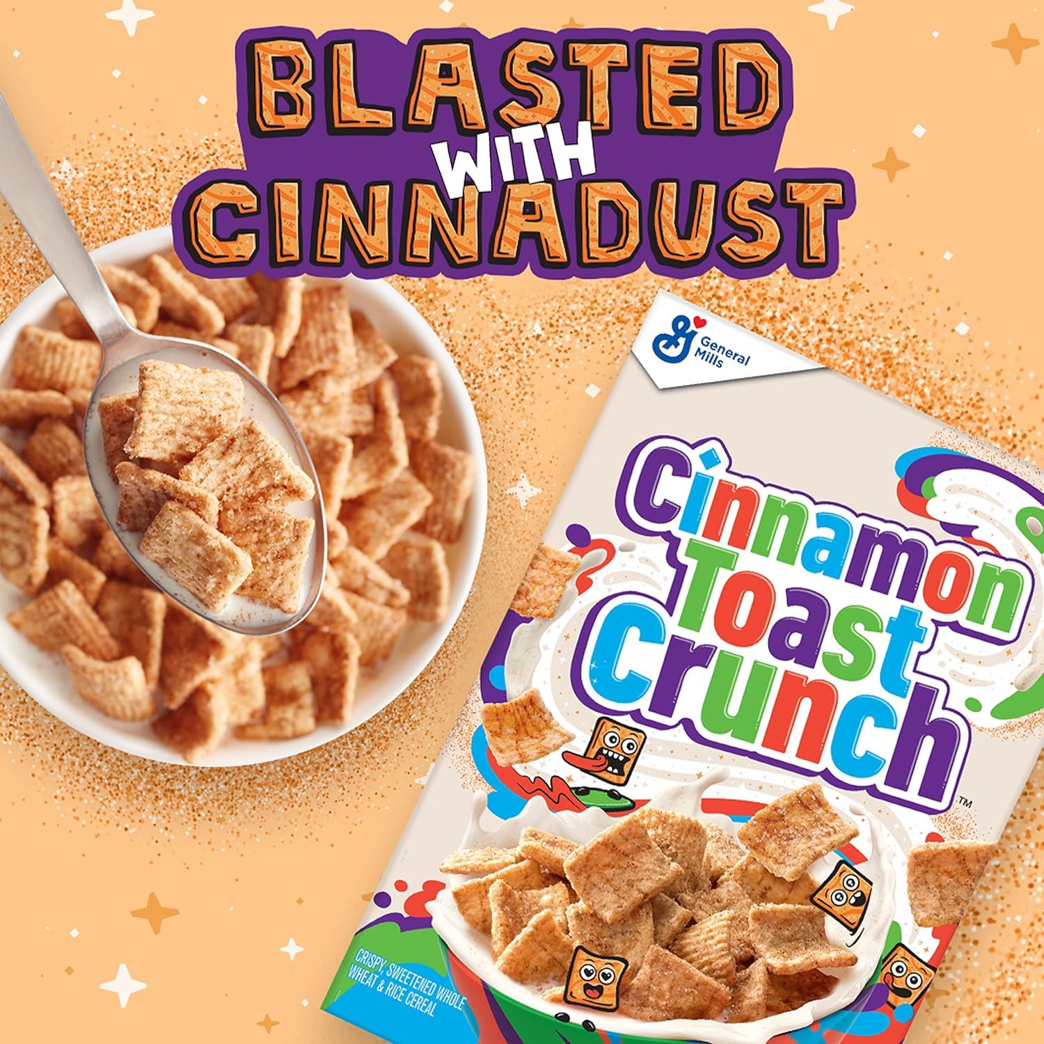 Cinnamon Toast Crunch Cereal Single Serve Bowl, 1 Oz (Pack of 96) - Perfect for Breakfast, Office Snacks & On-the-Go Convenience