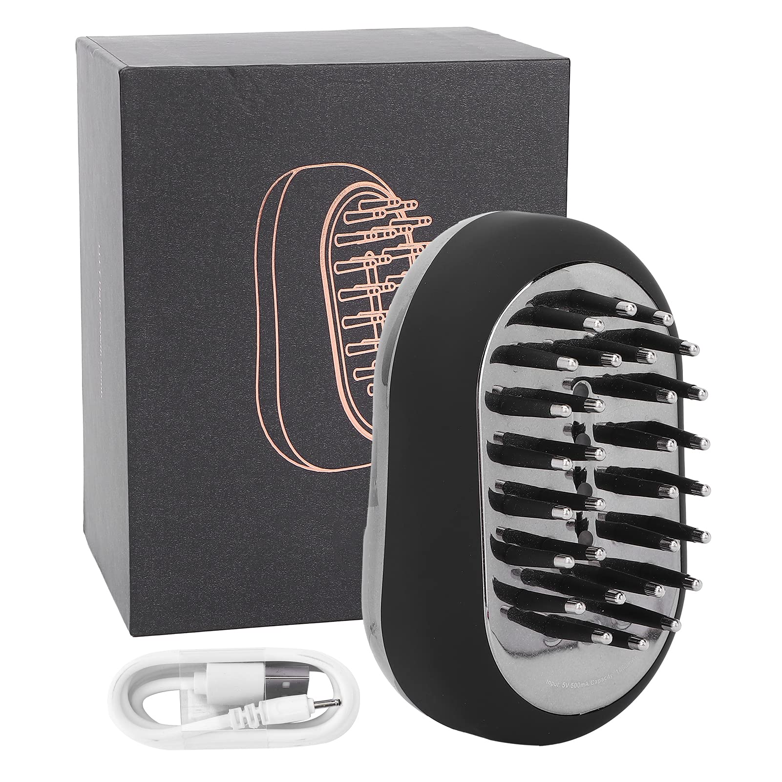 USB Electric Hair Growth Comb with Light Therapy - Anti Hair Loss Massage Brush for Hair Regrowth & Scalp Stimulation - Perfect for Thinning Hair & Hair Care Routine at Home