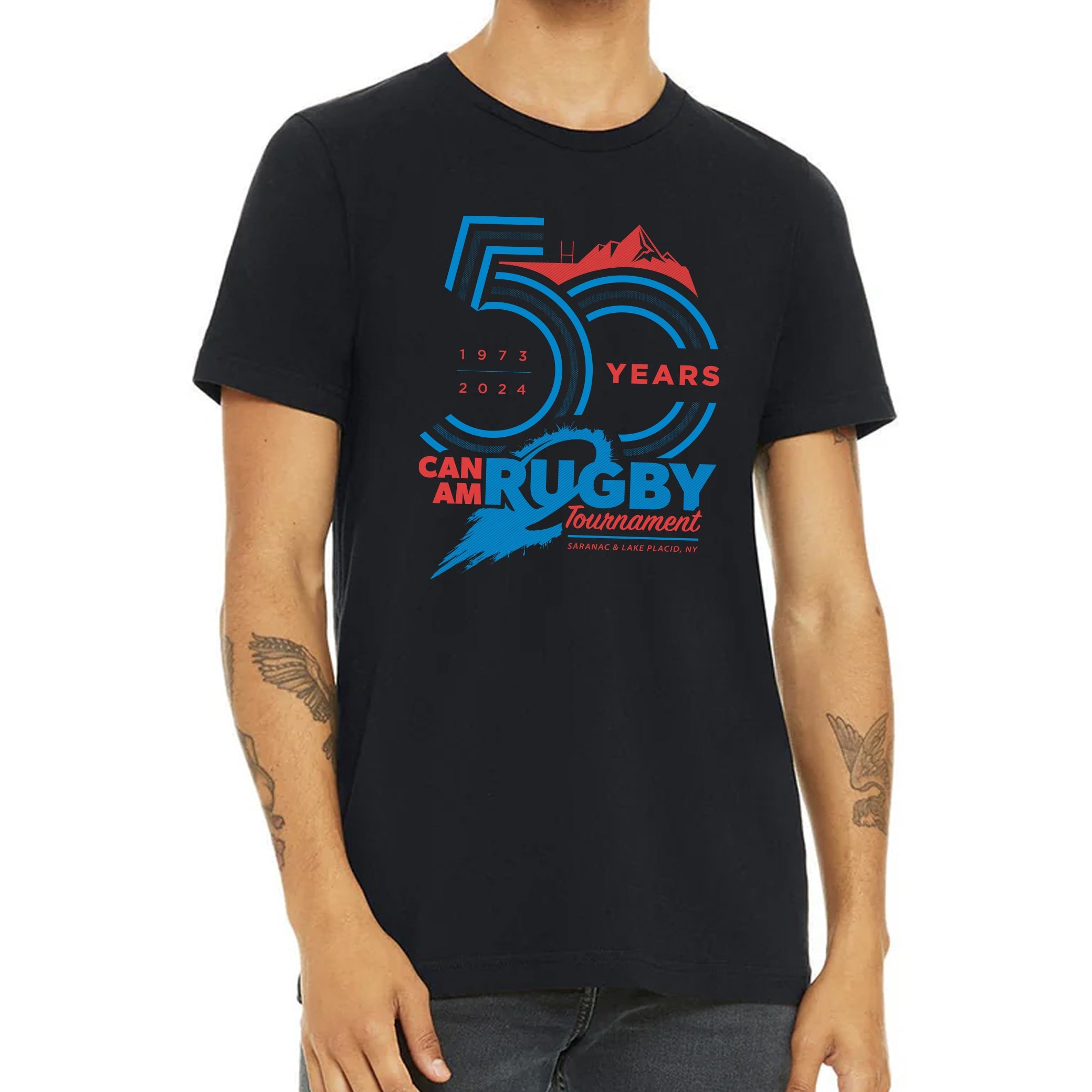 Can Am Rugby 2024 T-Shirt - Men's & Women's Official Tournament Tee - Perfect for Rugby Fans, Game Day & Casual Wear