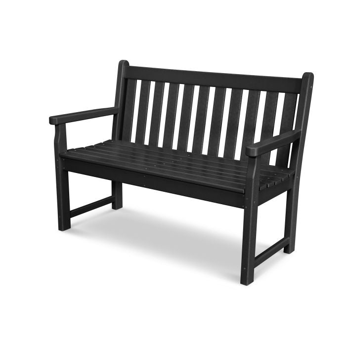 POLYWOOD Traditional 48-Inch Outdoor Garden Bench - Durable & Weather-Resistant for Patio, Deck, and Backyard Seating