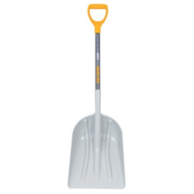 Premium Poly Scoop with Durable Hardwood Handle - 15.5