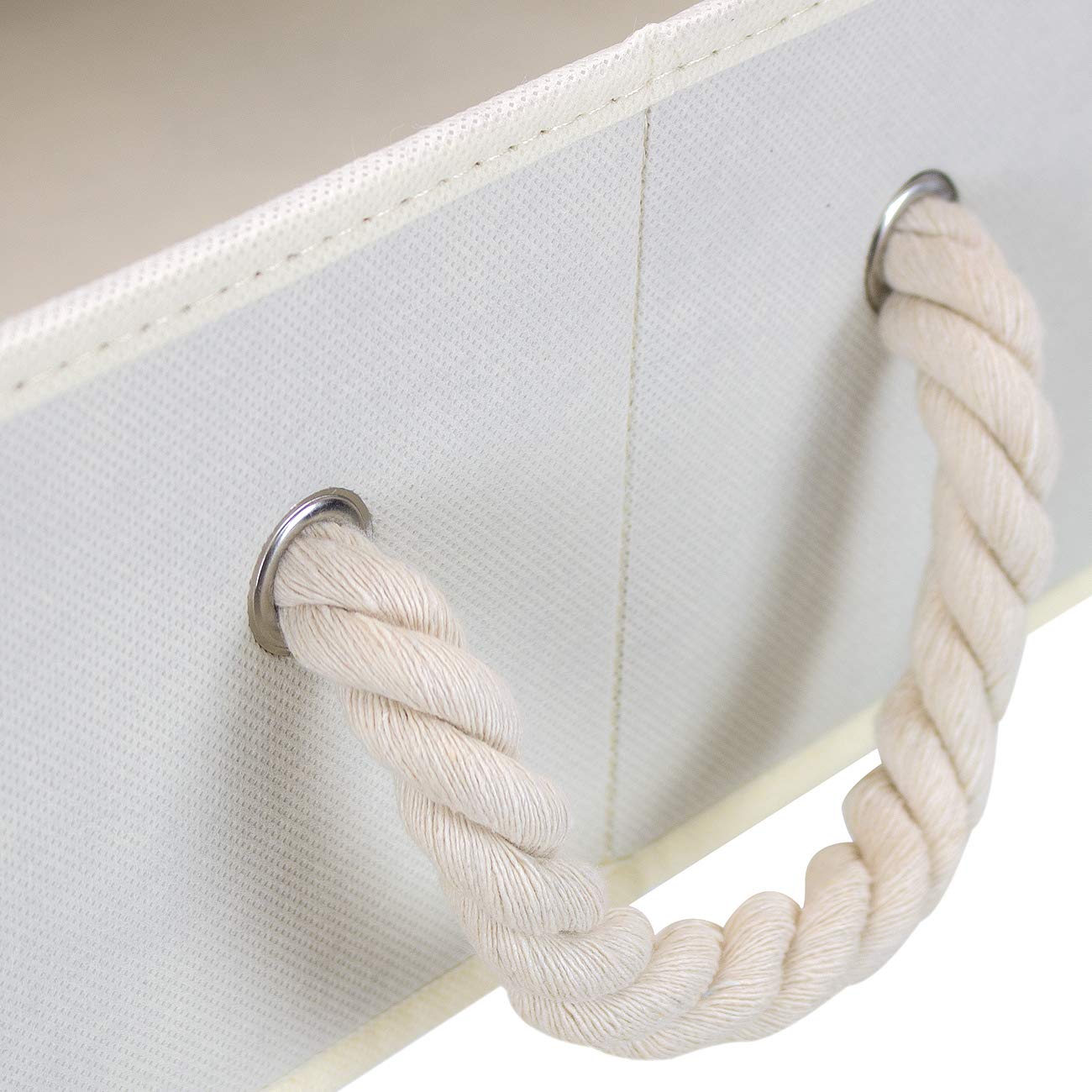 Sorbus 3-Pack Fabric Storage Bins - Foldable Closet Organizer & Trapezoid Storage Baskets for Home Organization (Beige) | Perfect for Bedroom, Bathroom & Kids Room Storage Solutions