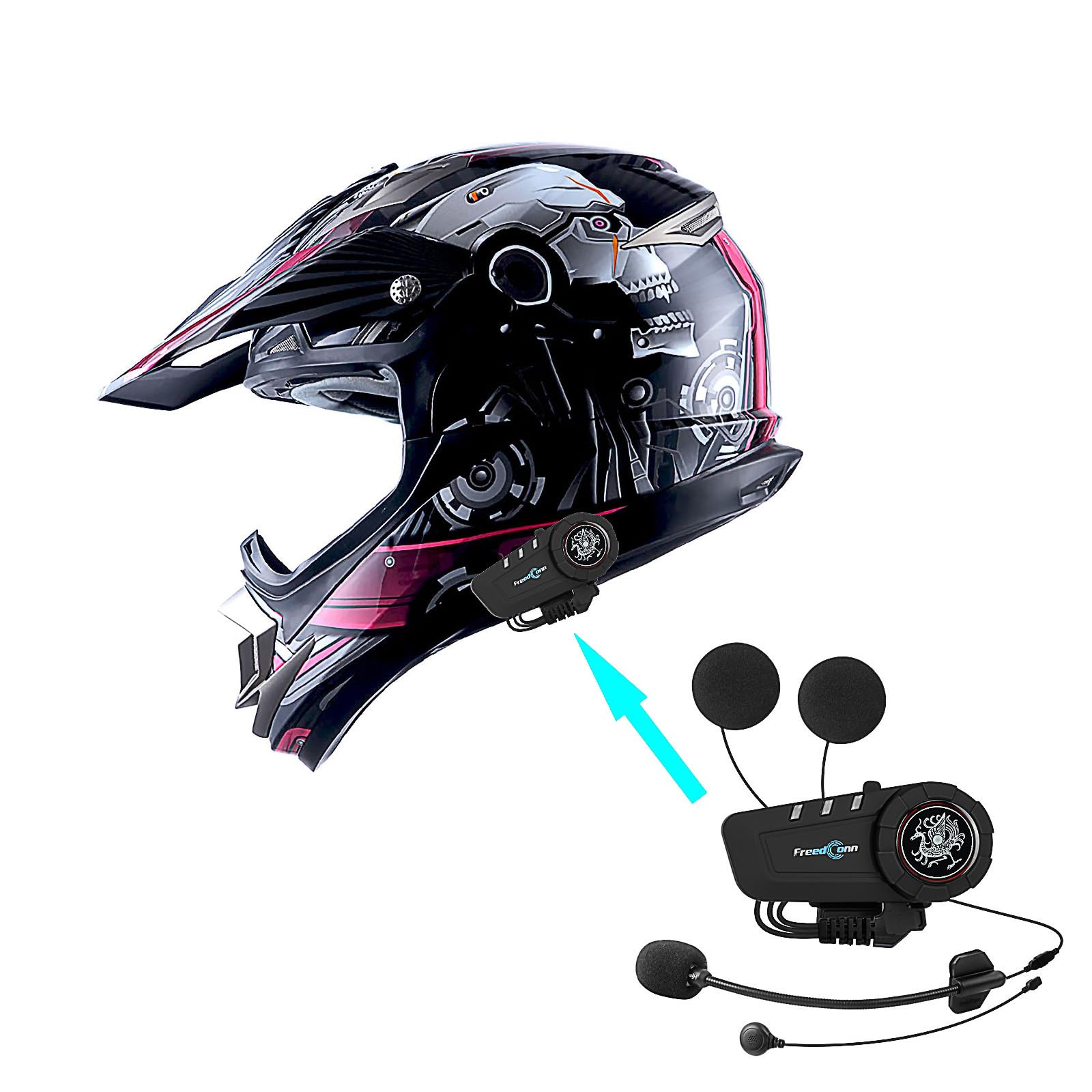 1Storm Adult Motocross Helmet - Off Road MX BMX ATV Dirt Bike Carbon Fiber Black HGXP14B - Perfect for Racing, Trail Riding & Extreme Sports