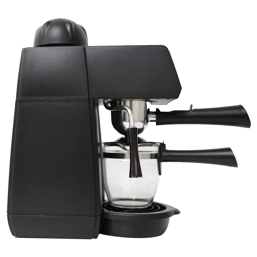 Premium 2-in-1 Semi-Automatic Espresso & Coffee Machine with 5 Bar Pressure, Milk Frother, Built-in Heating Tray & Accessories - Perfect for Home Baristas & Coffee Lovers to Make Latte, Cappuccino & More
