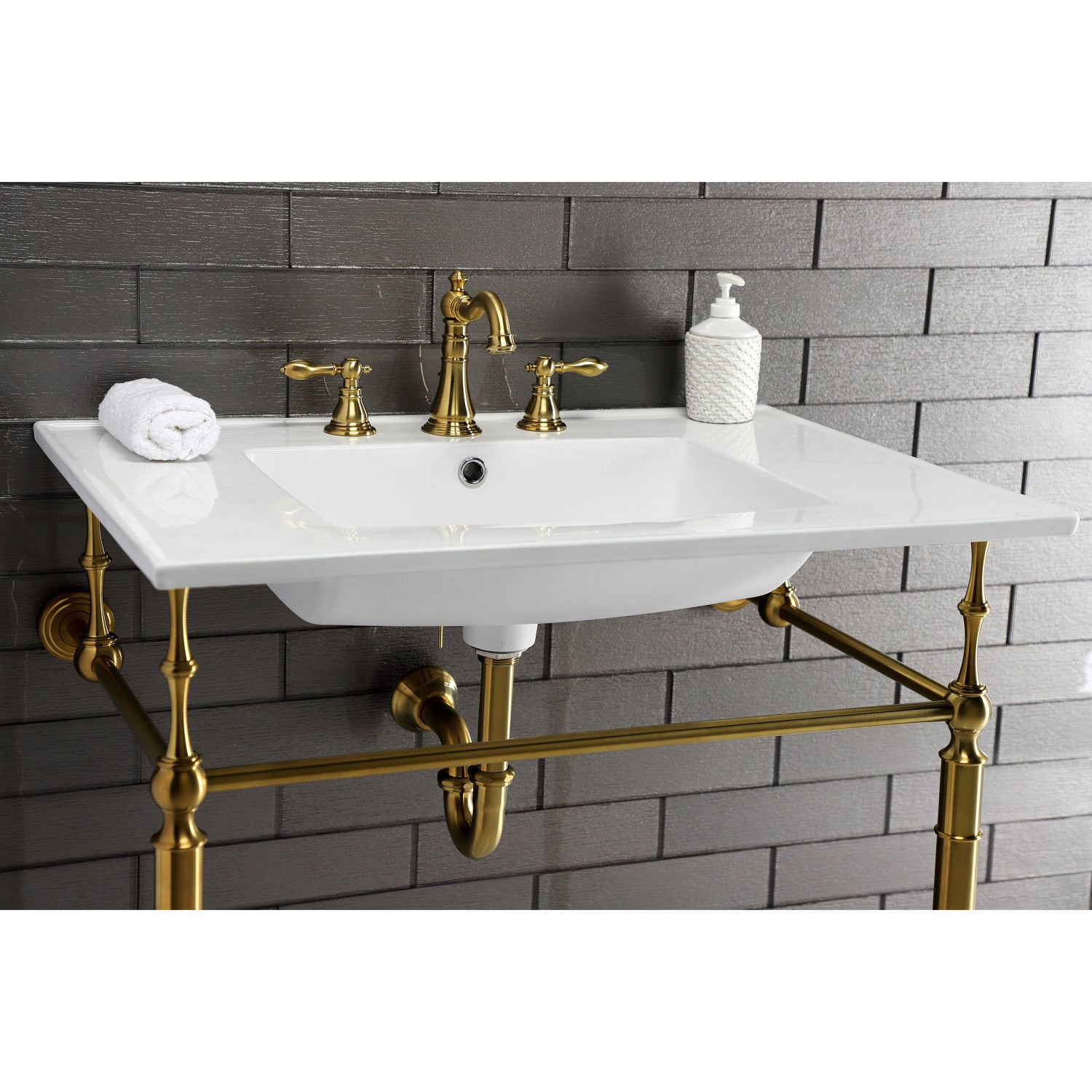 Continental 31 x 22 Inch White Ceramic Bathroom Vanity Top with 3 Hole Faucet & Integrated Basin - Perfect for Modern Bathroom Renovations & Small Space Solutions