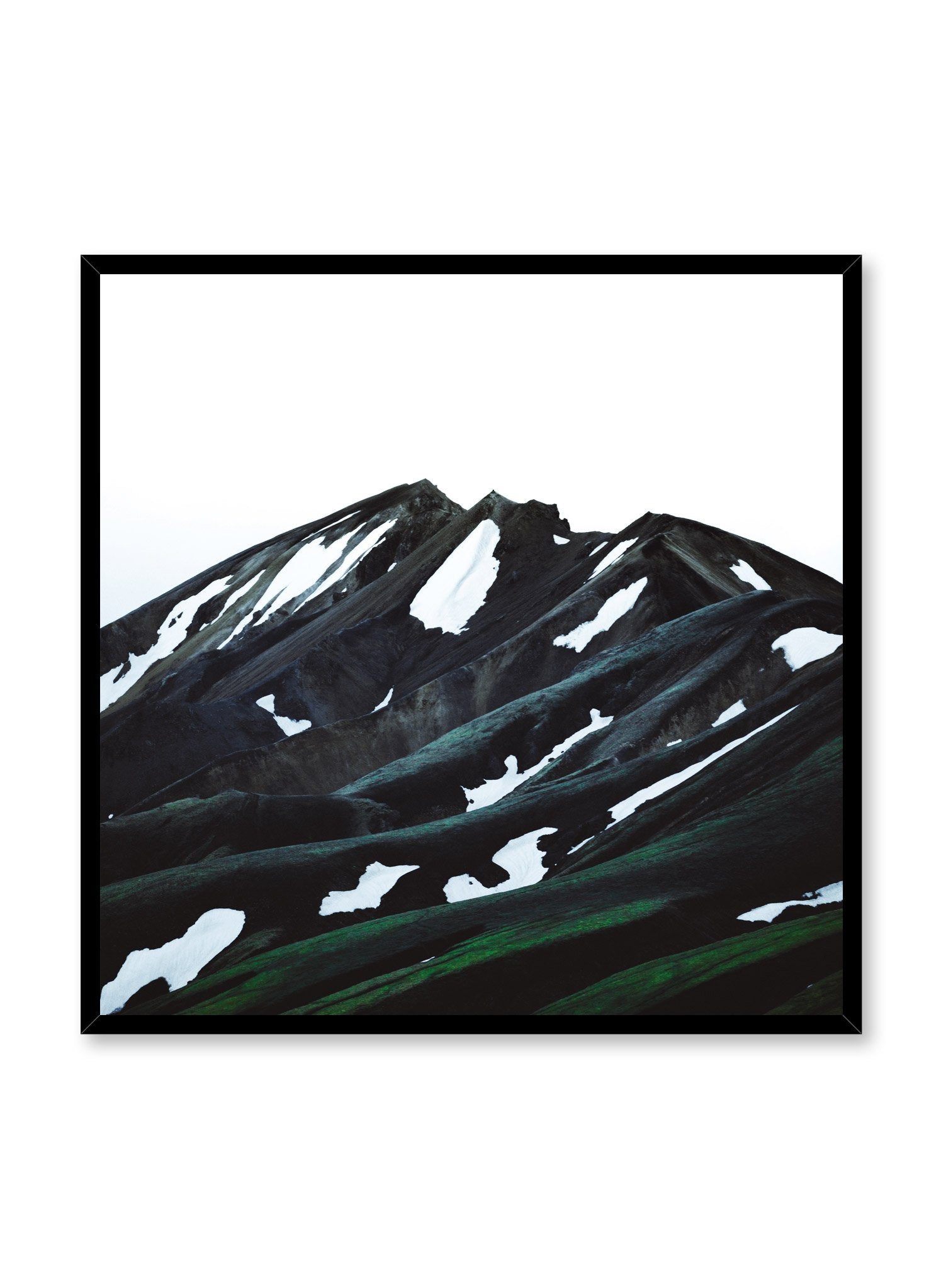 Mountain Peaks Wall Art Poster - Stunning Landscape Photography Print for Home & Office Decor - Perfect for Living Room, Bedroom, or Office Wall