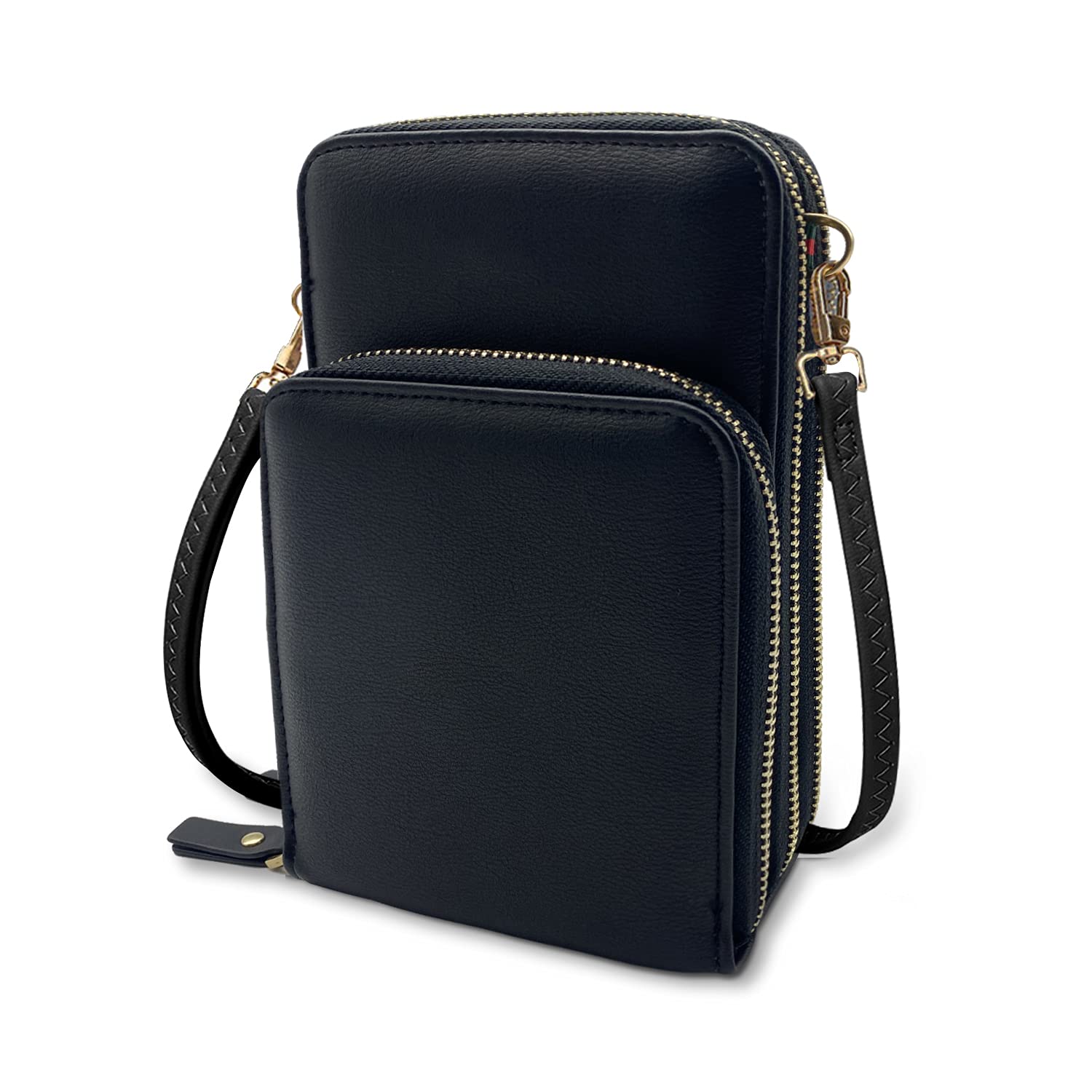 Women's PU Leather Touch Screen Crossbody Bag - Adjustable Strap Phone Purse with Card Slots | Perfect for Travel, Shopping & Everyday Use