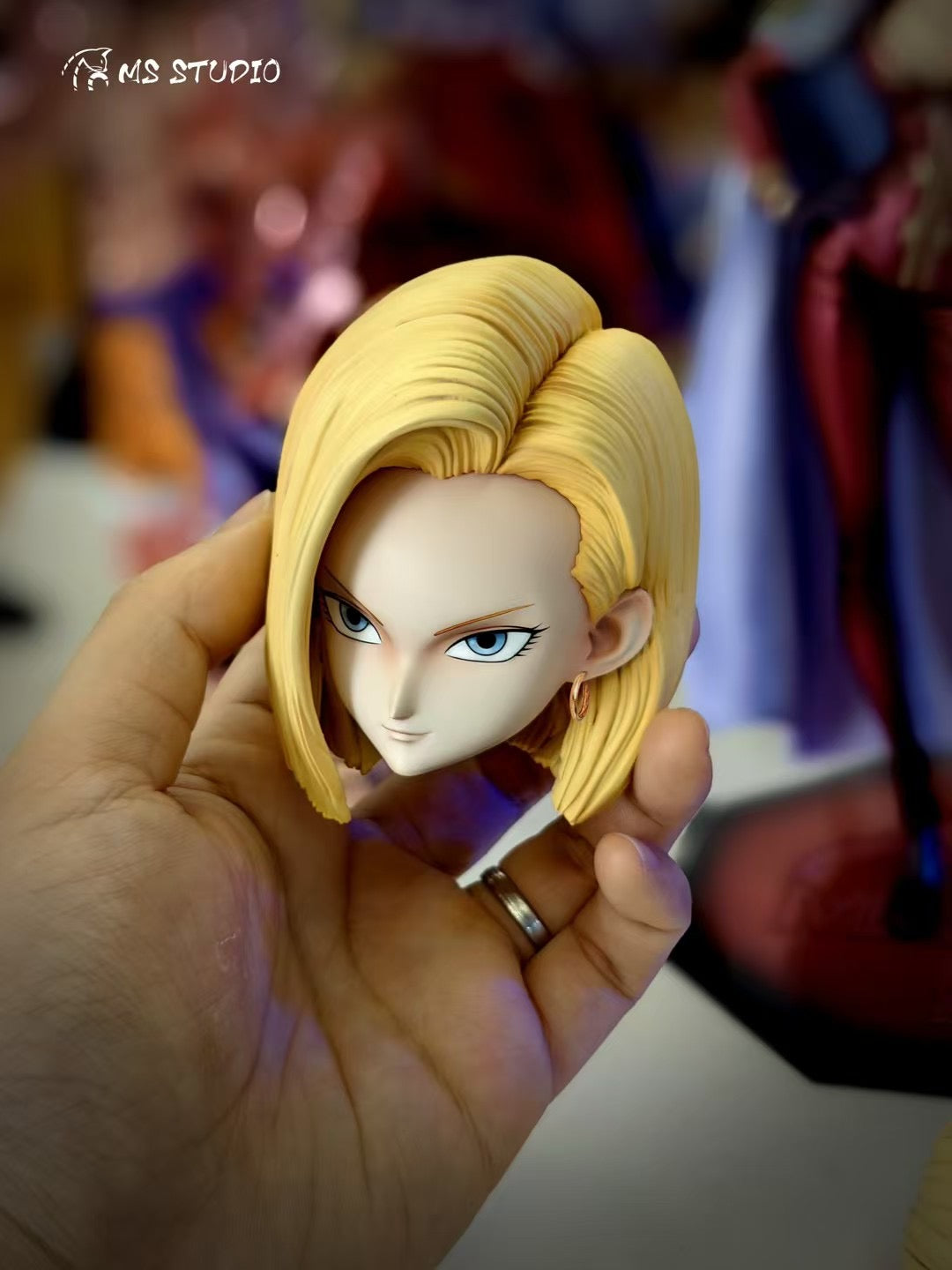 MS Studio Android 18 Cosplay Costume - Dragon Ball Z Artificial Human 18 Outfit for Halloween, Anime Conventions & Cosplay Events