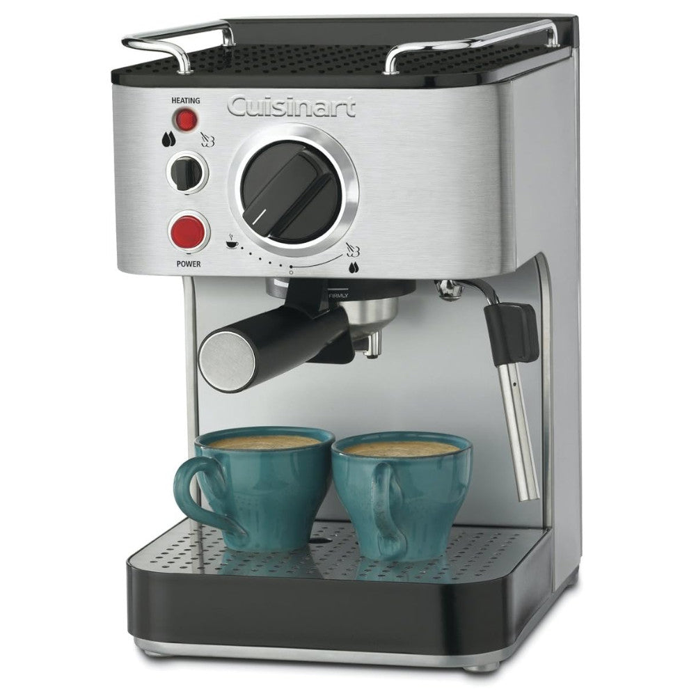 Refurbished Cuisinart EM 100 Espresso Machine with Warranty - Perfect for Home Coffee Bars & Office Use