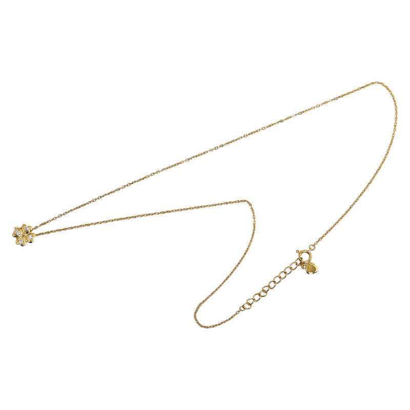 18K Gold Diamond Clover Pendant Necklace for Women - Elegant Four Leaf Clover Jewelry Gift for Birthday, Anniversary & Valentine's Day - Perfect for Everyday Wear & Special Occasions