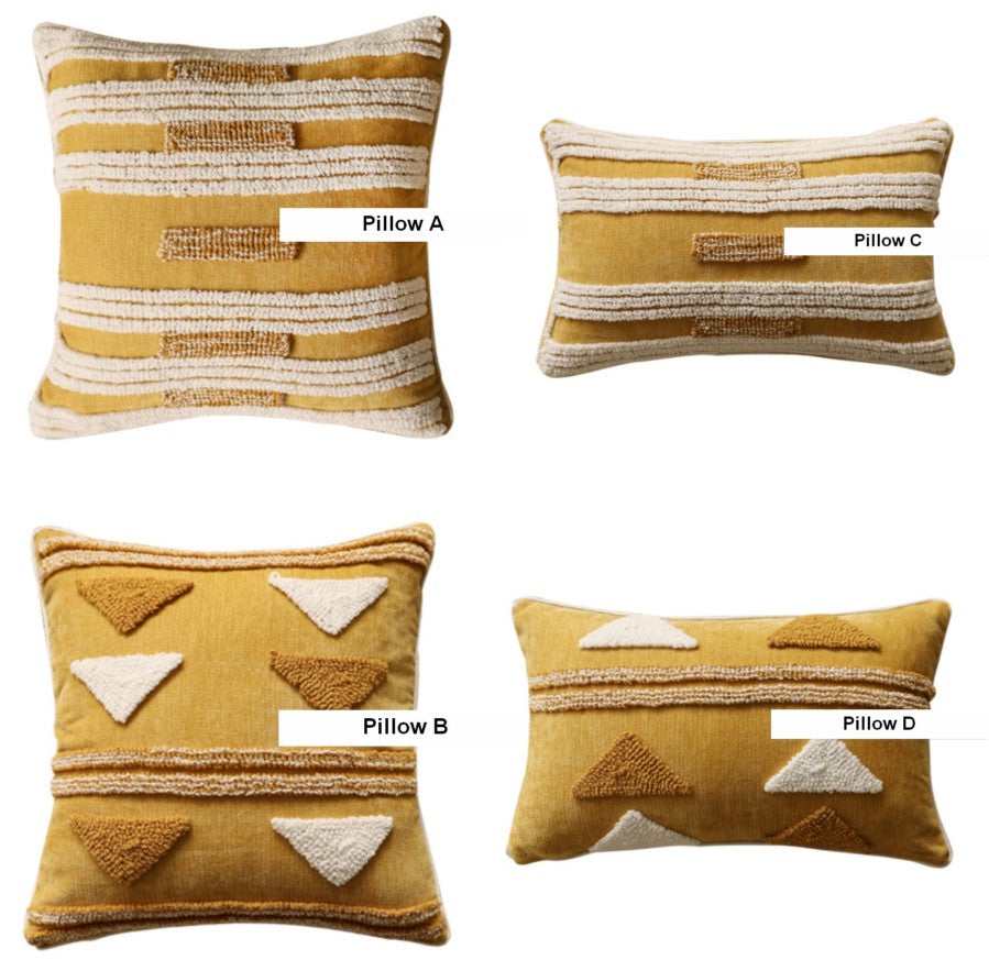 Modern Decorative Throw Pillows for Couch & Living Room - Stylish Square Sofa Pillow Covers & Cushions - Perfect for Home Decor, Lounge Relaxation and Interior Design Accents