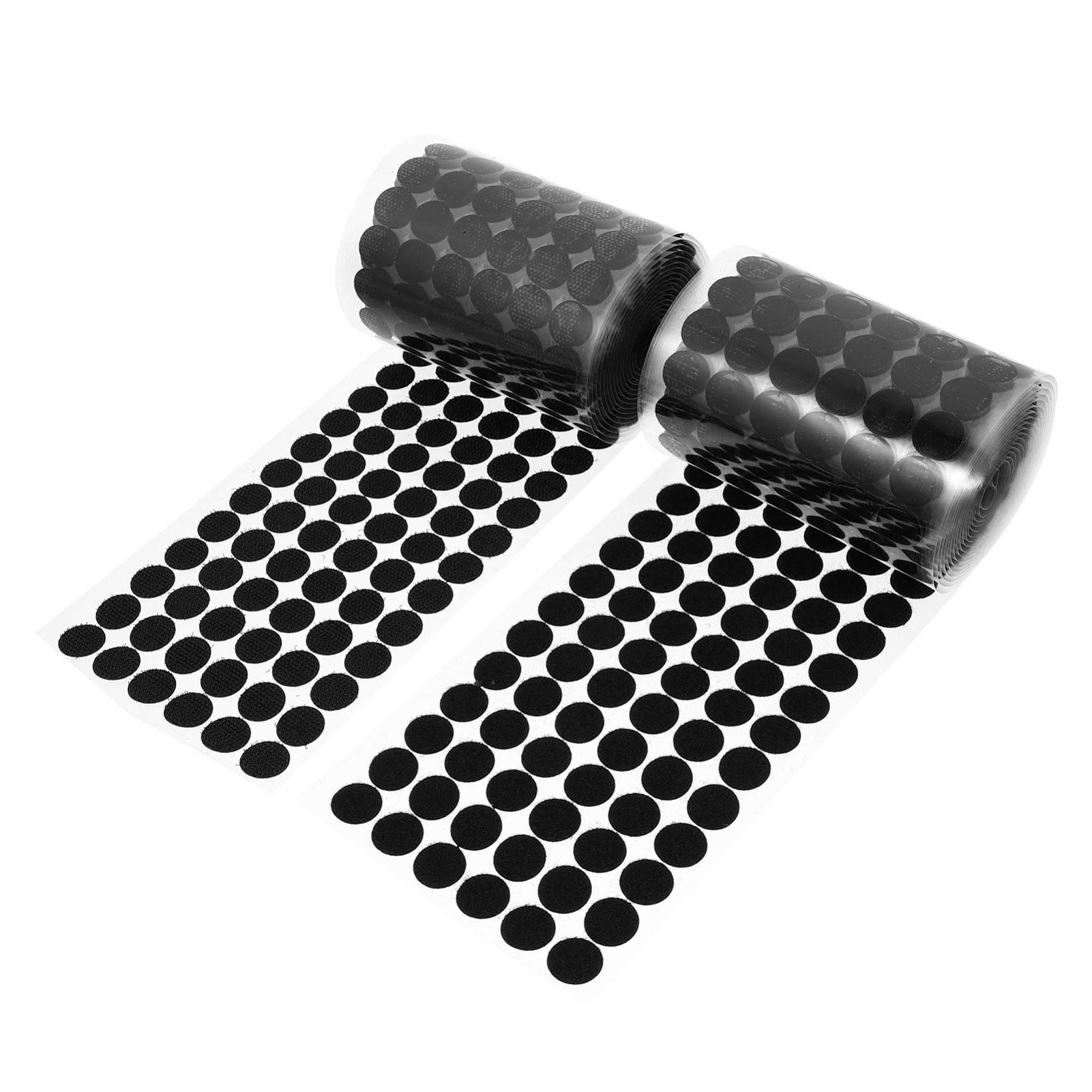 WINOMO 1000pcs Self Adhesive Hook & Loop Dots - Black for Home, Office & School Projects