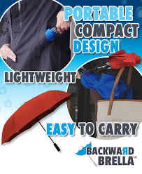 Backward Brella - Reverse Opening Umbrella for Easy Entry & Exit | Perfect for Rainy Days, Commuting, and Outdoor Events