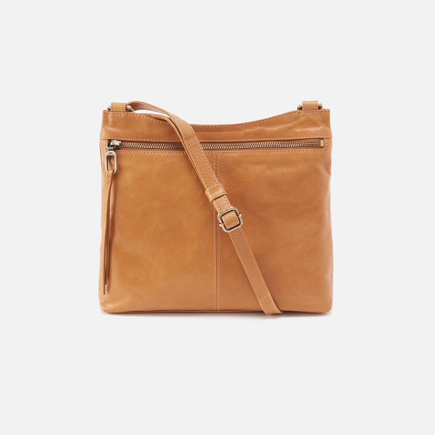 Cambel Crossbody Bag in Polished Leather - Natural Color | Stylish & Durable Leather Purse for Women | Perfect for Work, Travel & Everyday Use