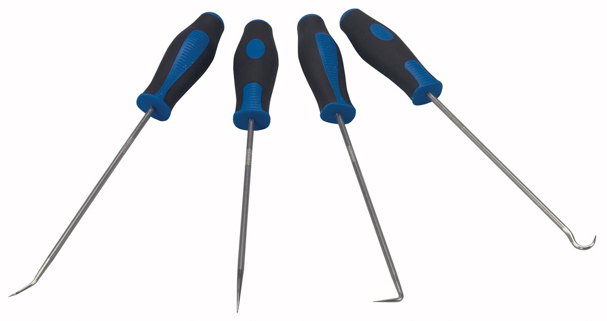 OTC 8263 9.25-Inch Professional Lock Pick Set - 4-Piece Lockpicking Tools for Locksmiths, Home Security & Emergency Entry (Great for DIY, Automotive & Home Use)