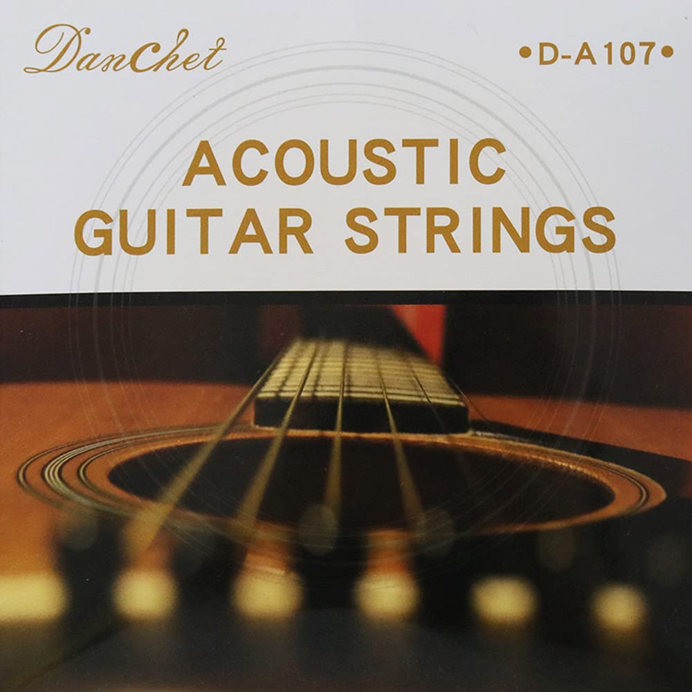 Premium A107 Phosphor Bronze Acoustic Guitar Strings - Medium Hard Tension (1 Set) | Warm Balanced Tone for Folk, Blues & Fingerstyle Playing