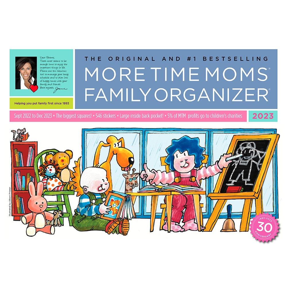 2023 Family Organizer Wall Calendar - More Time Moms Publishing Inc. | Perfect for Home, Office & School Planning | Track Appointments, Birthdays & Events