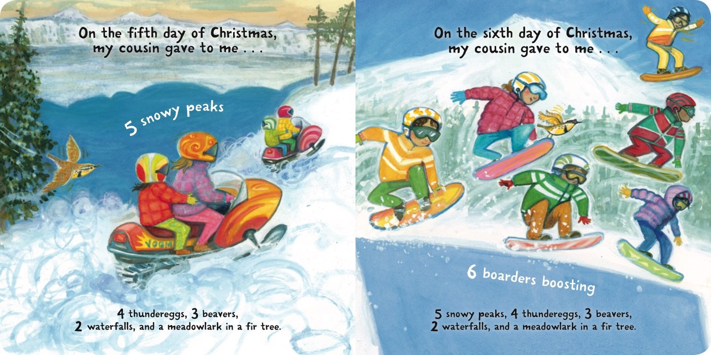 12 Days of Christmas in Oregon - Festive Holiday Book for Kids & Families | American Christmas Traditions, Gift Idea & Storytime Reading