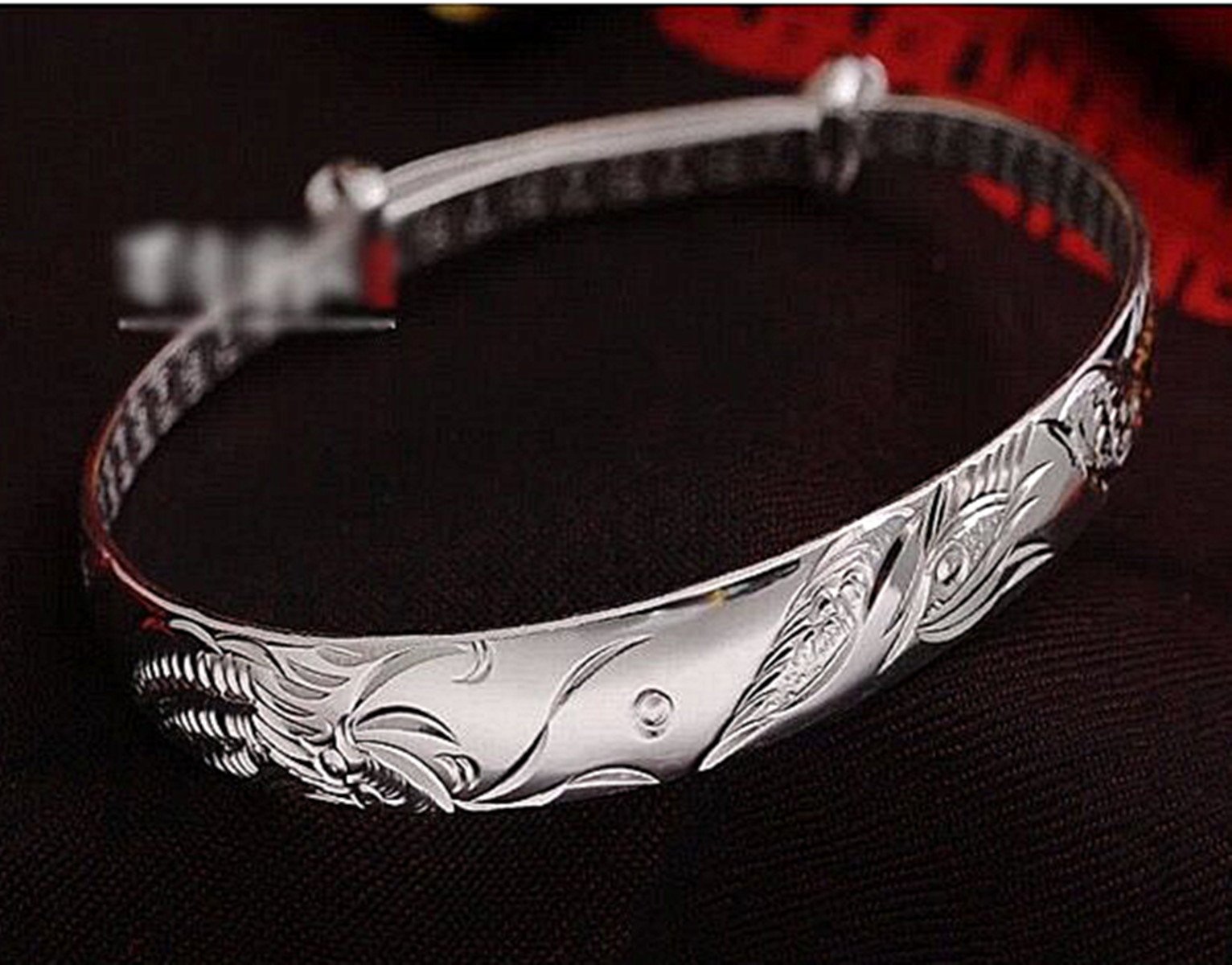 925 Sterling Silver Auspicious Phoenix Bracelet for Women - Elegant Handmade Jewelry Gift for Birthday, Anniversary & Special Occasions