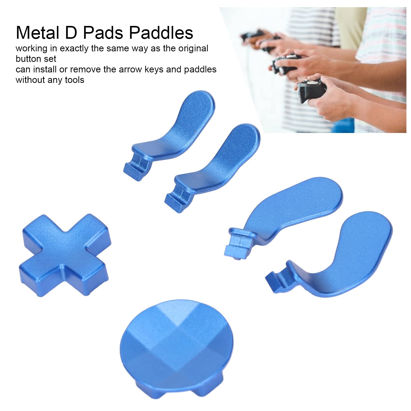 4 Pcs Replacement Controller Buttons for Xbox One Elite Series 2 - DIY Repair Kit with Steering Paddles & Triggers - Perfect for Gaming Enthusiasts & Home Fixes (Gaming Accessories, Controller Parts)