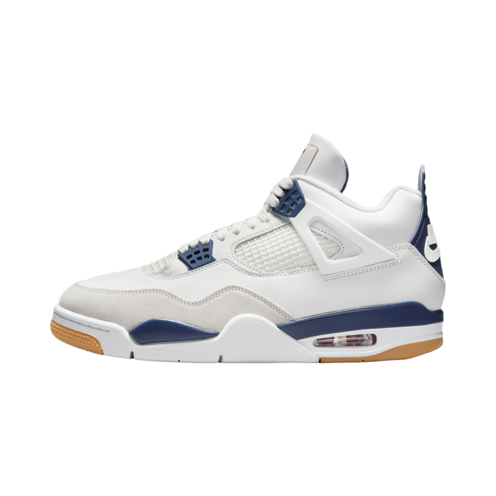 Air Jordan 4 Retro SB Sneakers in Summit White & Navy Blue - Perfect for Skateboarding, Streetwear Fashion & Casual Wear