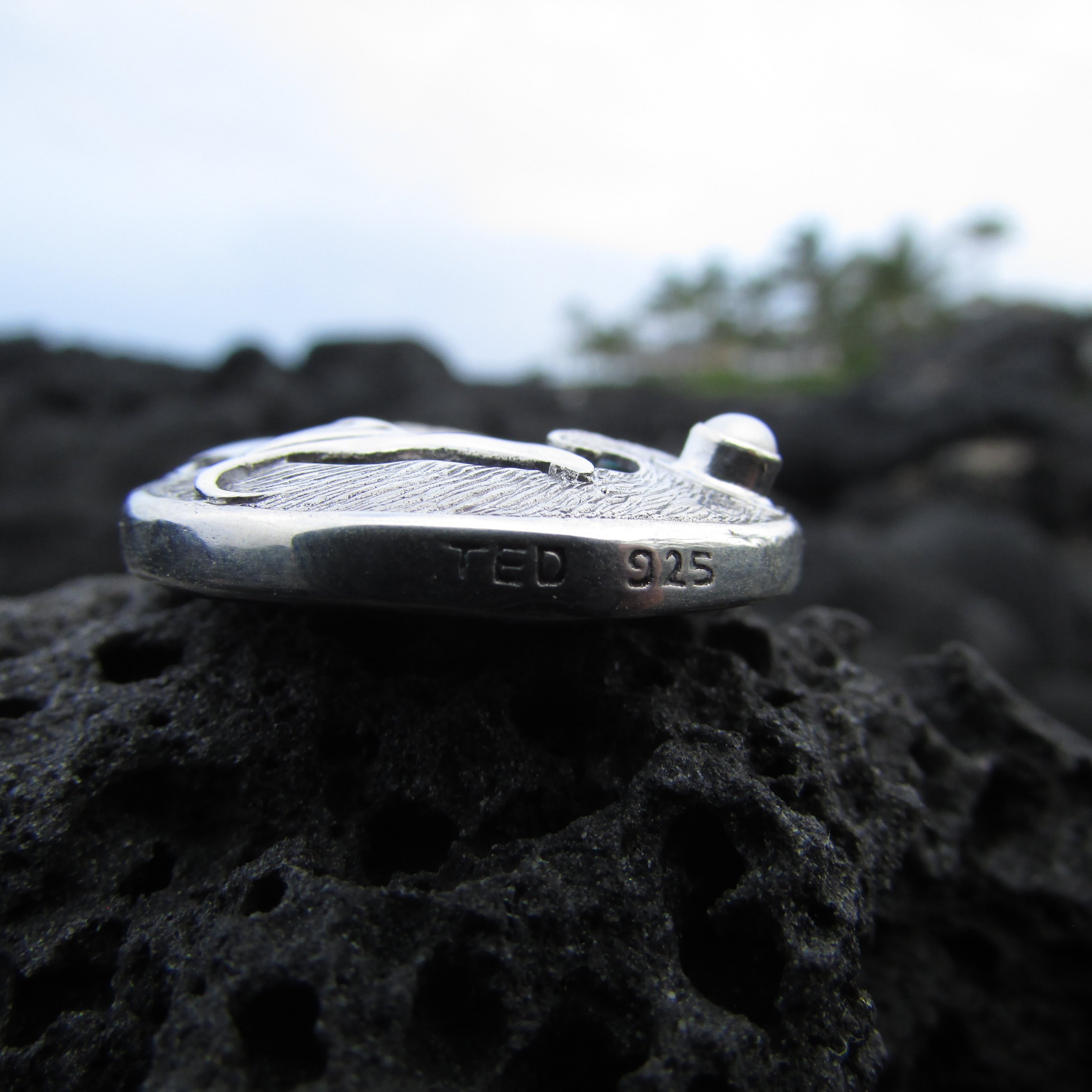 Handmade Manta Ray Wave Pendant Necklace with Pearl & Paua Abalone Shell | Sterling Silver Ocean Jewelry | Unique Beach Gift for Women | Perfect for Summer Vacations, Boho Outfits & Coastal Weddings